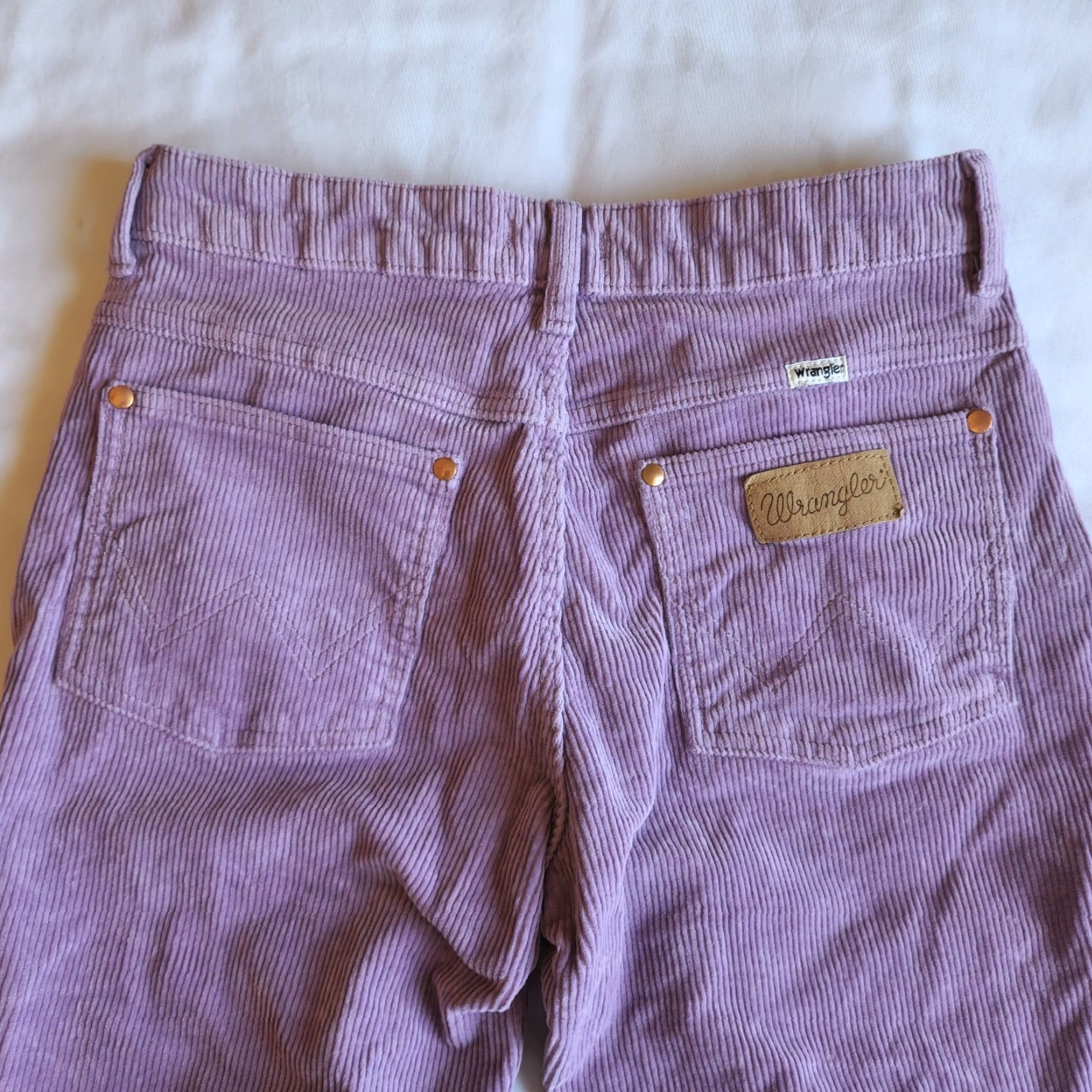 Wrangler Wrangler Women's Corduroy Purple Westward High Rise Bootcut 29/30 Pants Womens Jeans Size 29" - 5 Thumbnail