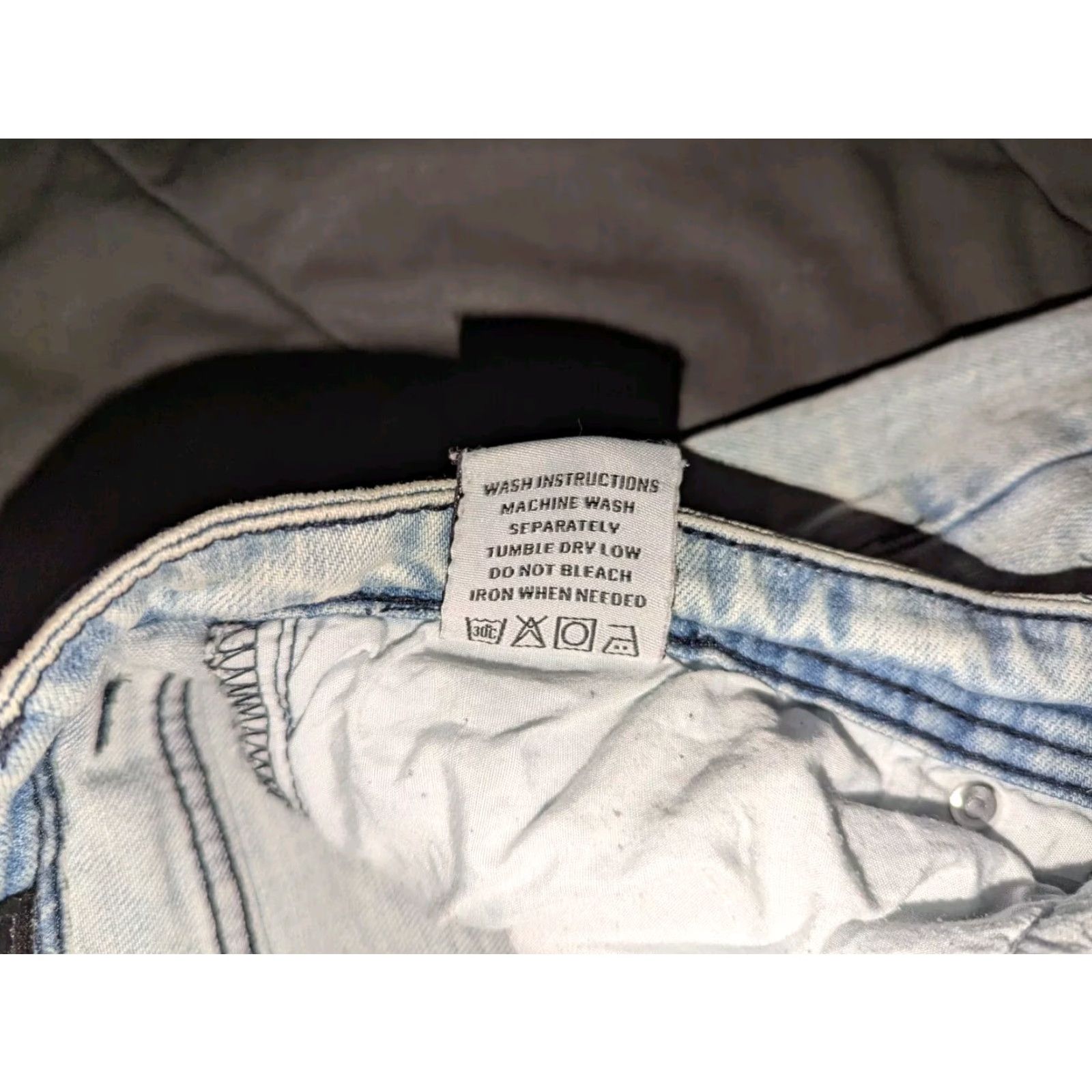 Vintage GFTD Los Angeles Jeans - Denim Jeans - 34 Waist 32 Inseam - Distressed Skinny Blue Mens Size US 34 / EU 50 - 6 Thumbnail