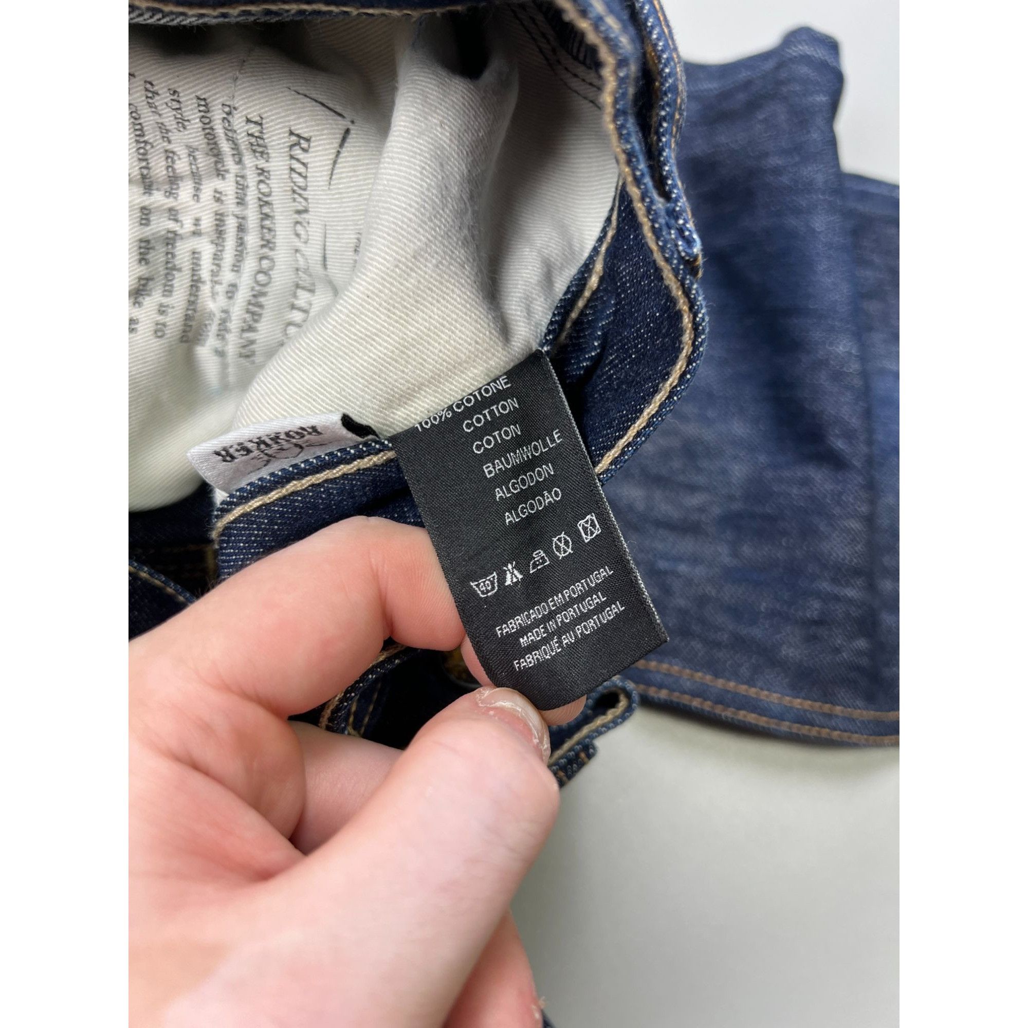 THE ROKKER COMPANY Rokker Raw Premium Selvedge Denim Jeans Pants (Y0933) Size US 31 - 13 Thumbnail