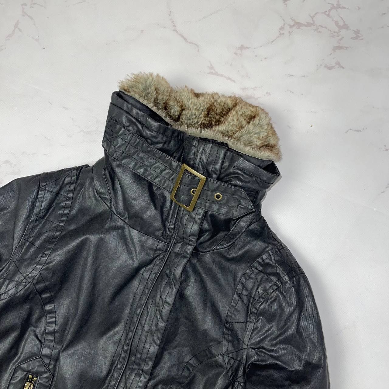 Japanese Brand Vintage Crazy Y2K Leather fur Jakets streetwear size Size M / US 6-8 / IT 42-44 - 5 Thumbnail