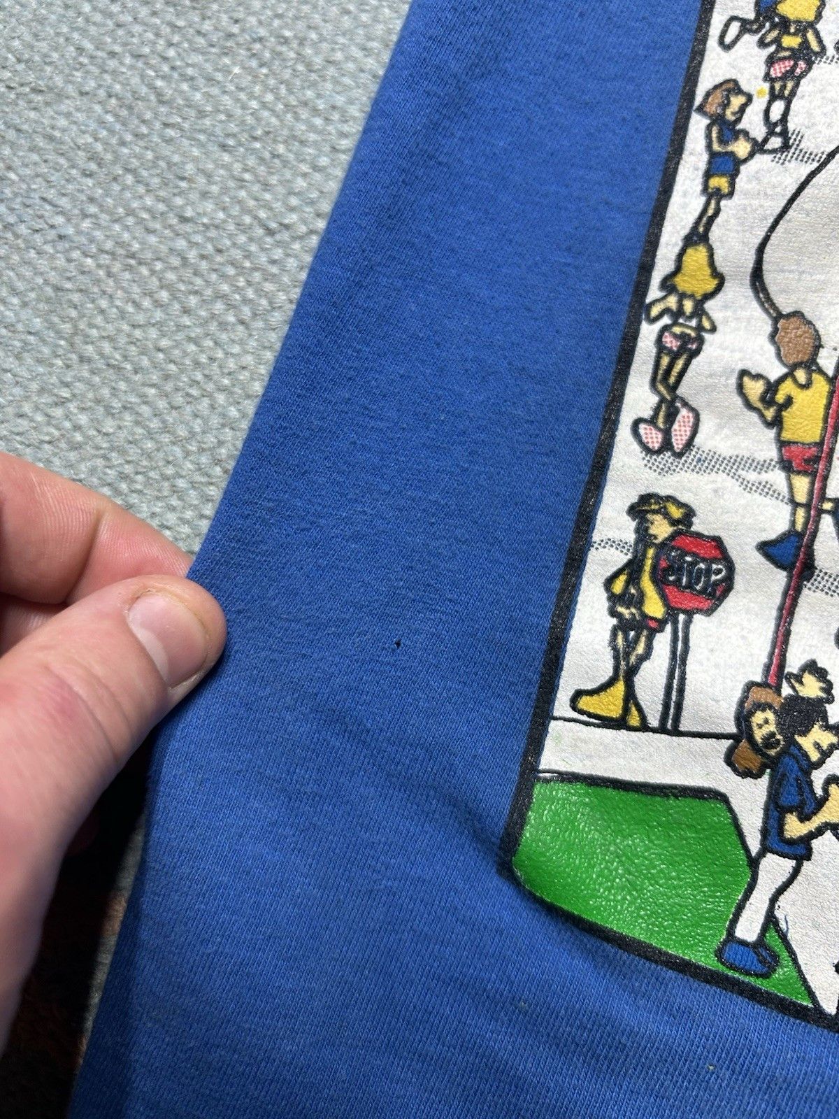 Vintage Vtg 90s t shirt the jogger John Holladay cartoon running M Size US M / EU 48-50 / 2 - 4 Thumbnail