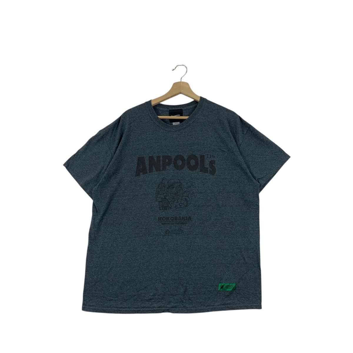 Vintage KOKOBAKIA JAPAN DESIGNER Grunge Rock Anpools Tee Shirt Top Size US XL / EU 56 / 4 - 1 Thumbnail