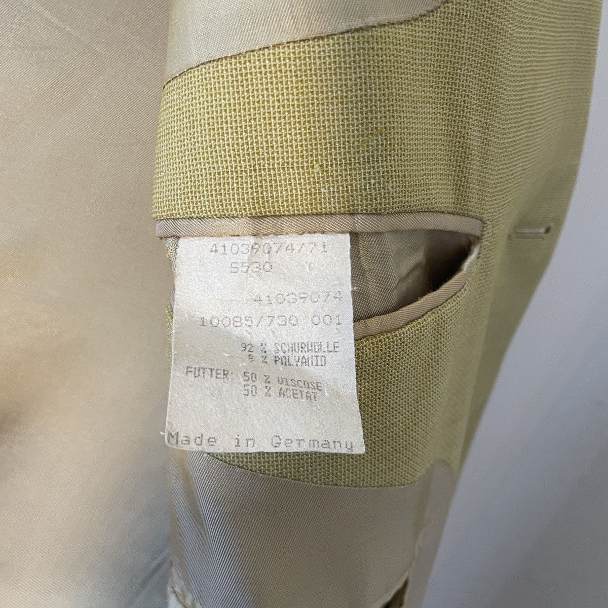 Vintage Vintage yellow oversized blazer made in germany. Size 50L - 5 Thumbnail