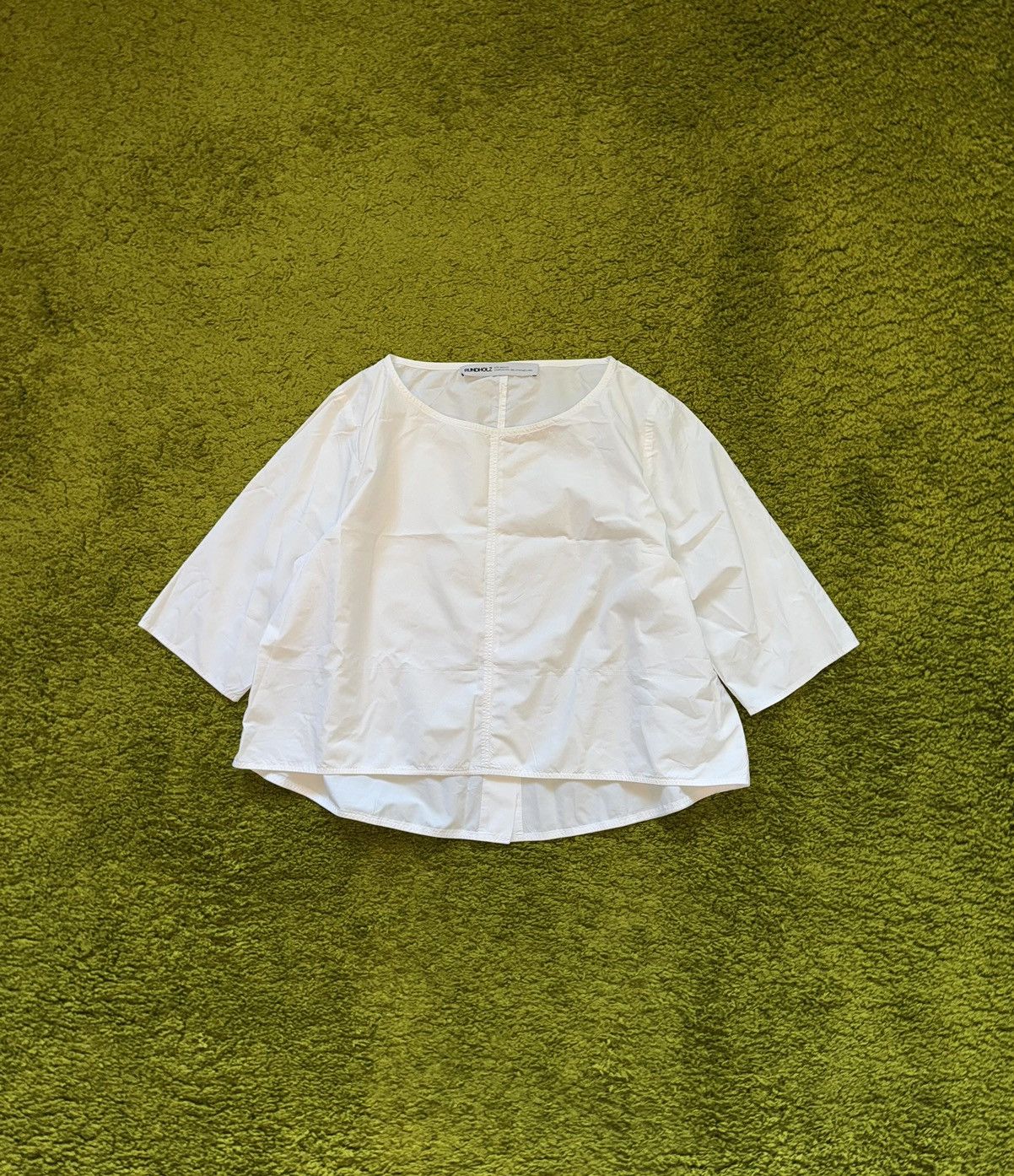 Designer × Rundholz Rundholz avant garde white poplin blouse Size M / US 6-8 / IT 42-44 - 1 Thumbnail