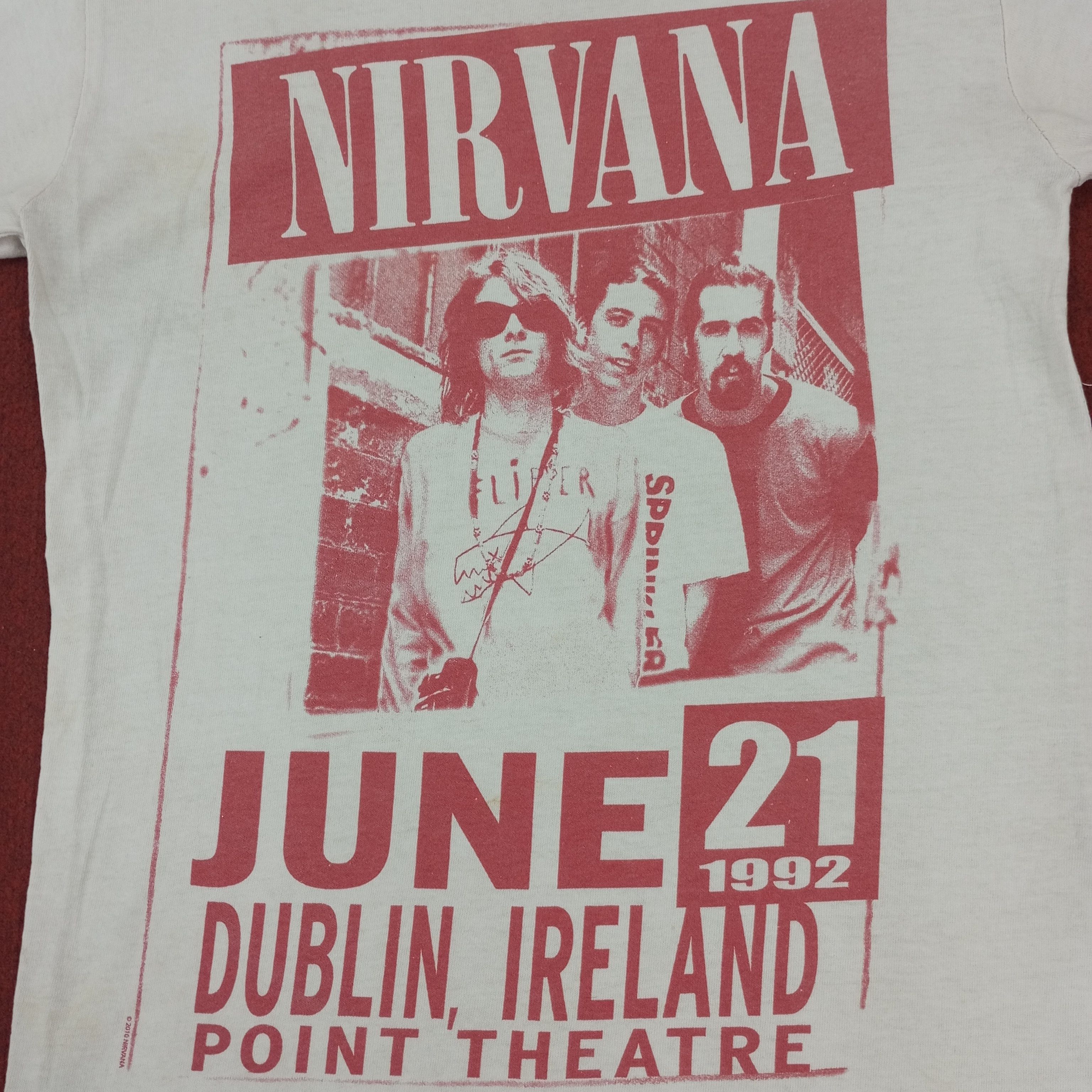 Band Tees × Nirvana × Vintage Nirvana Band Music Phototees Style Tshirt Streetwear Size US S / EU 44-46 / 1 - 2 Thumbnail