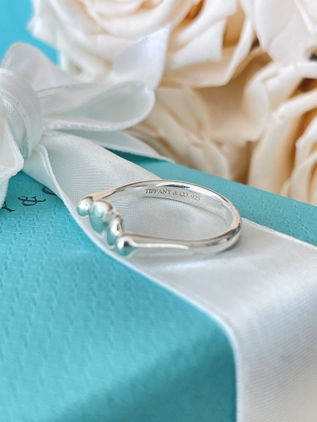 Tiffany & Co. Tiffany & Co. Elsa Peretti Bean Ring Silver 6.5 NEW $490 Size ONE SIZE - 3 Thumbnail