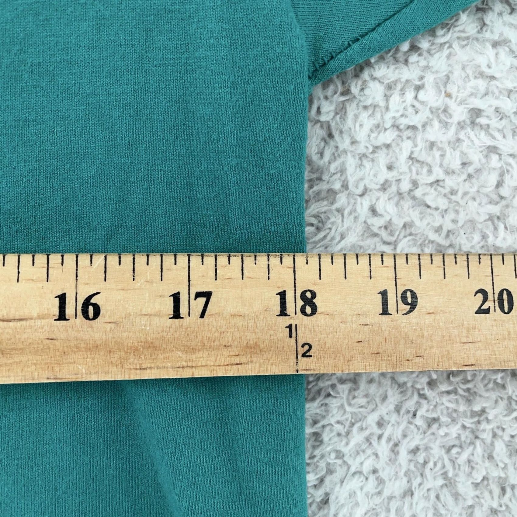 Jerzees VINTAGE Jerzees T-Shirt Mens S Teal 50/50 Heavyweight Made in USA 90s Green Crew Neck Short Sleeve Size US S / EU 44-46 / 1 - 5 Thumbnail