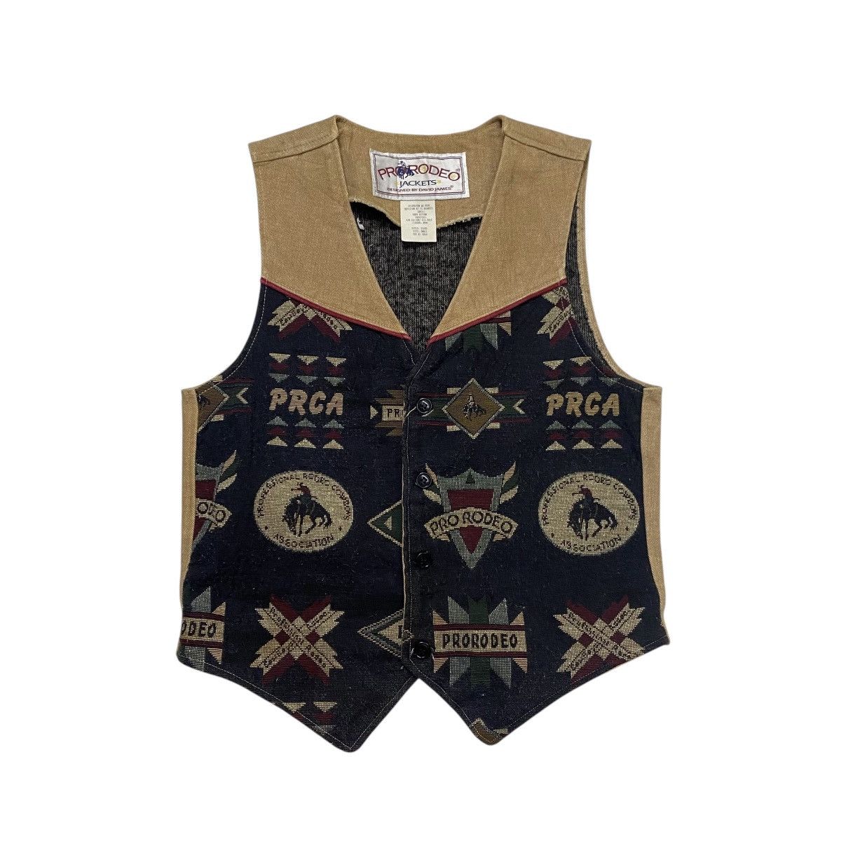 Other Vintage 90s ProRodeo PRCA aztec vest Size US S / EU 44-46 / 1 - 5 Thumbnail