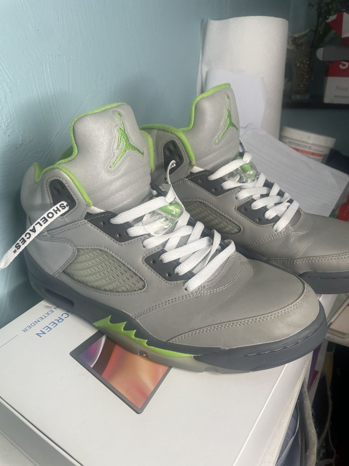 Jordan Brand × Nike Jordan 5 Green Bean Size US 11 / EU 44 - 4 Thumbnail