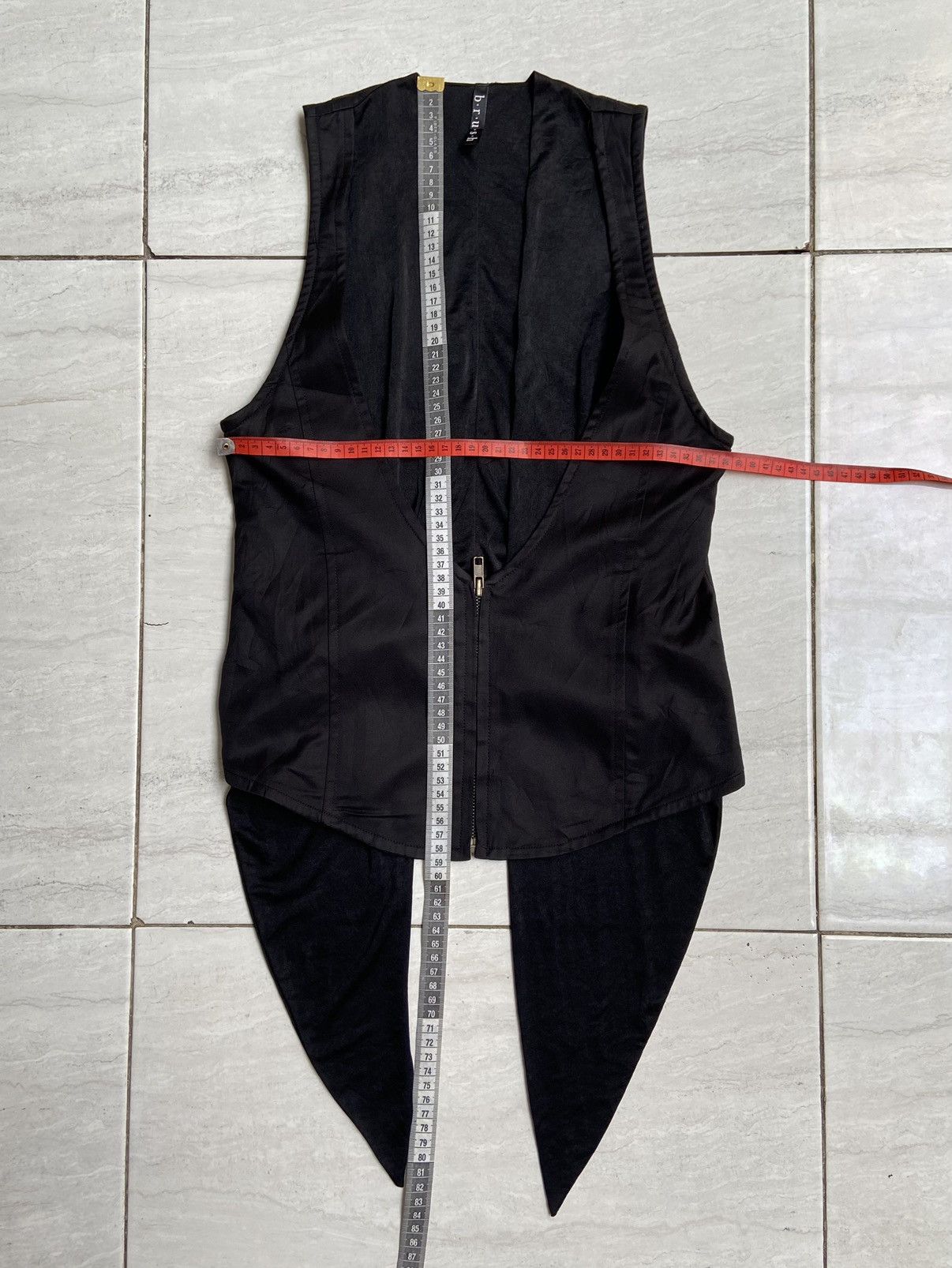 Designer × Japanese Brand B.R.U.S.H Black Vest Size US XXS / EU 40 - 7 Thumbnail