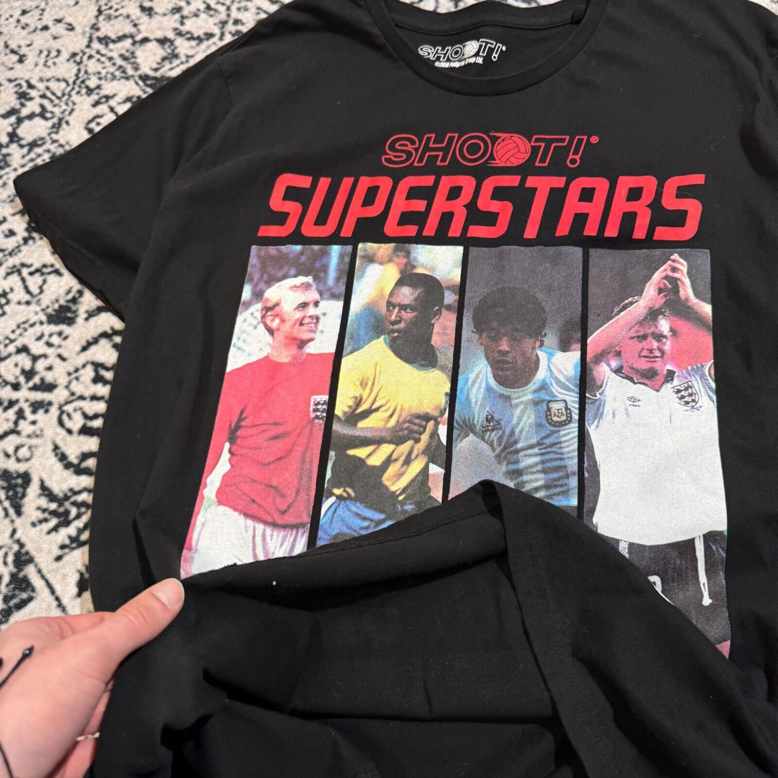 Vintage Vintage Black Cotton T-Shirt XL Soccer Football Jersey 90s Size US XL / EU 56 / 4 - 8 Thumbnail