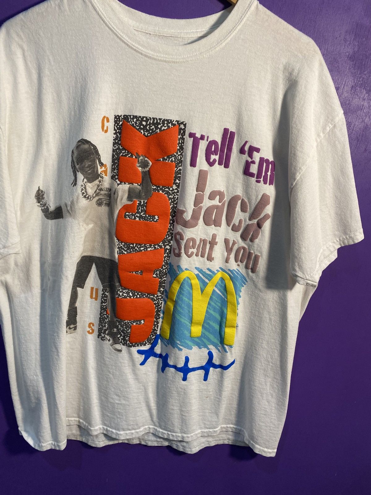 Travis Scott Travis Scott Cactus jack McDonalds t-shirt Size US L / EU 52-54 / 3 - 3 Thumbnail