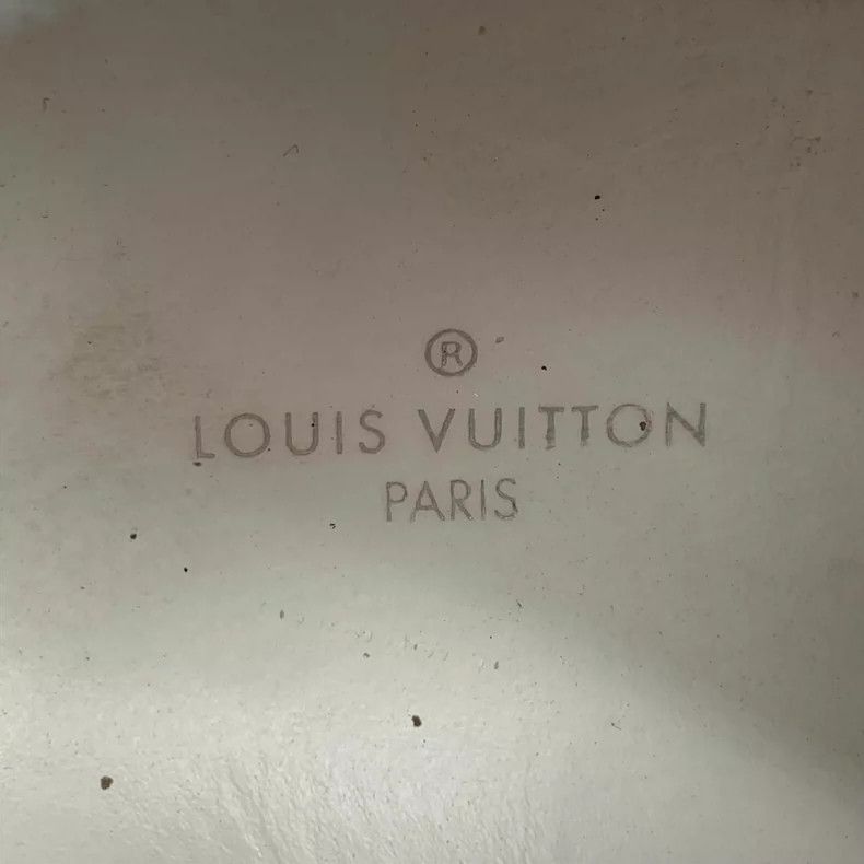Louis Vuitton Louis Vuitton White logo presbyopic lace-up platform sneak Size US 5.5 / EU 38 - 7 Thumbnail