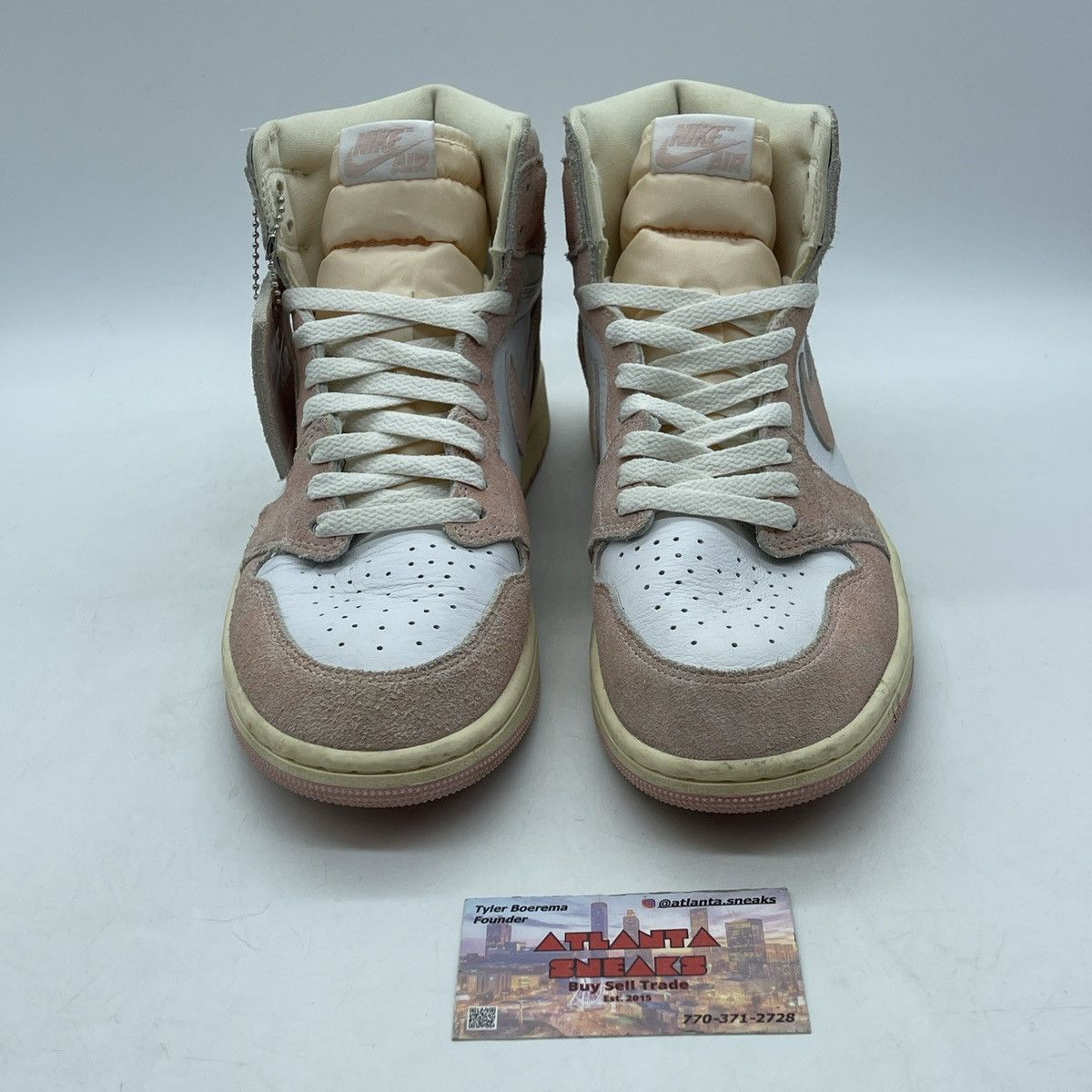 Jordan Brand Wmns air Jordan 1 high washed pink Size US 9.5 / IT 39.5 - 2 Thumbnail