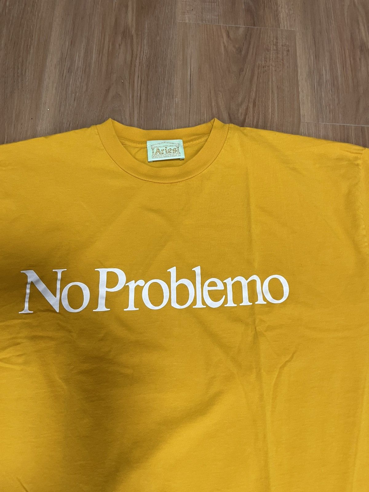 Aries Aries No Problemo Tee ‘Mustard’ Size US XL / EU 56 / 4 - 4 Thumbnail