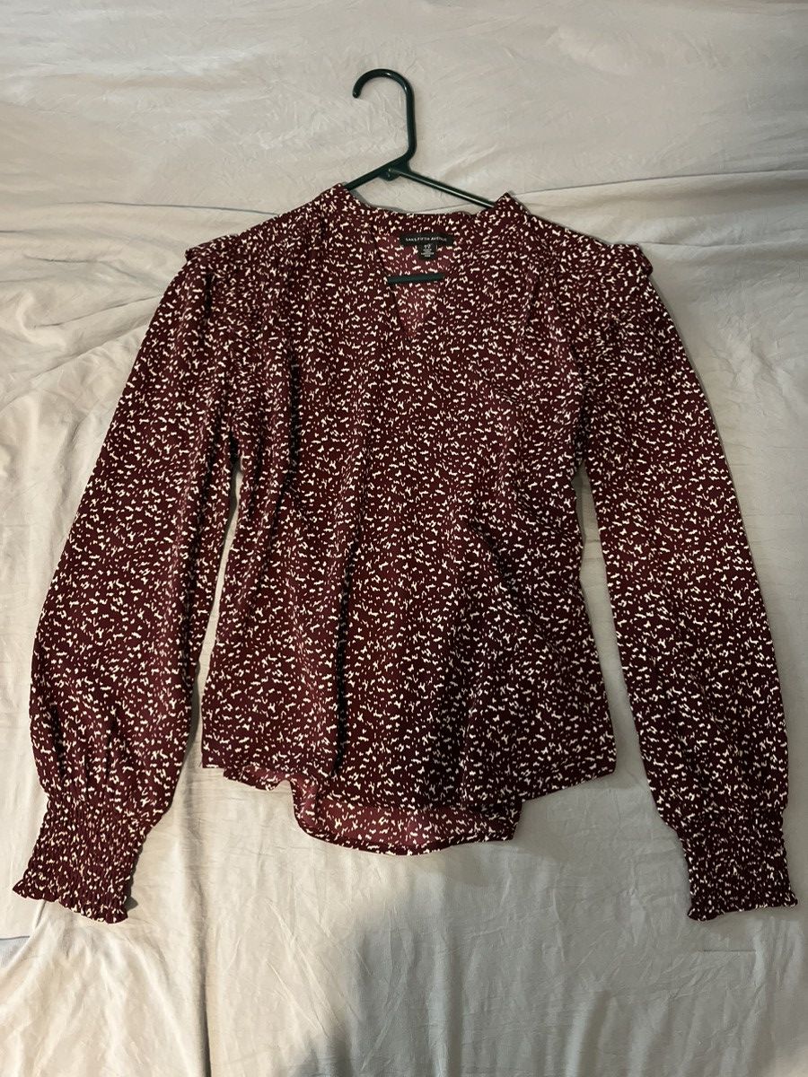 Saks Fifth Avenue × Vintage long sleeve blouse Size S / US 4 / IT 40 - 1 Thumbnail