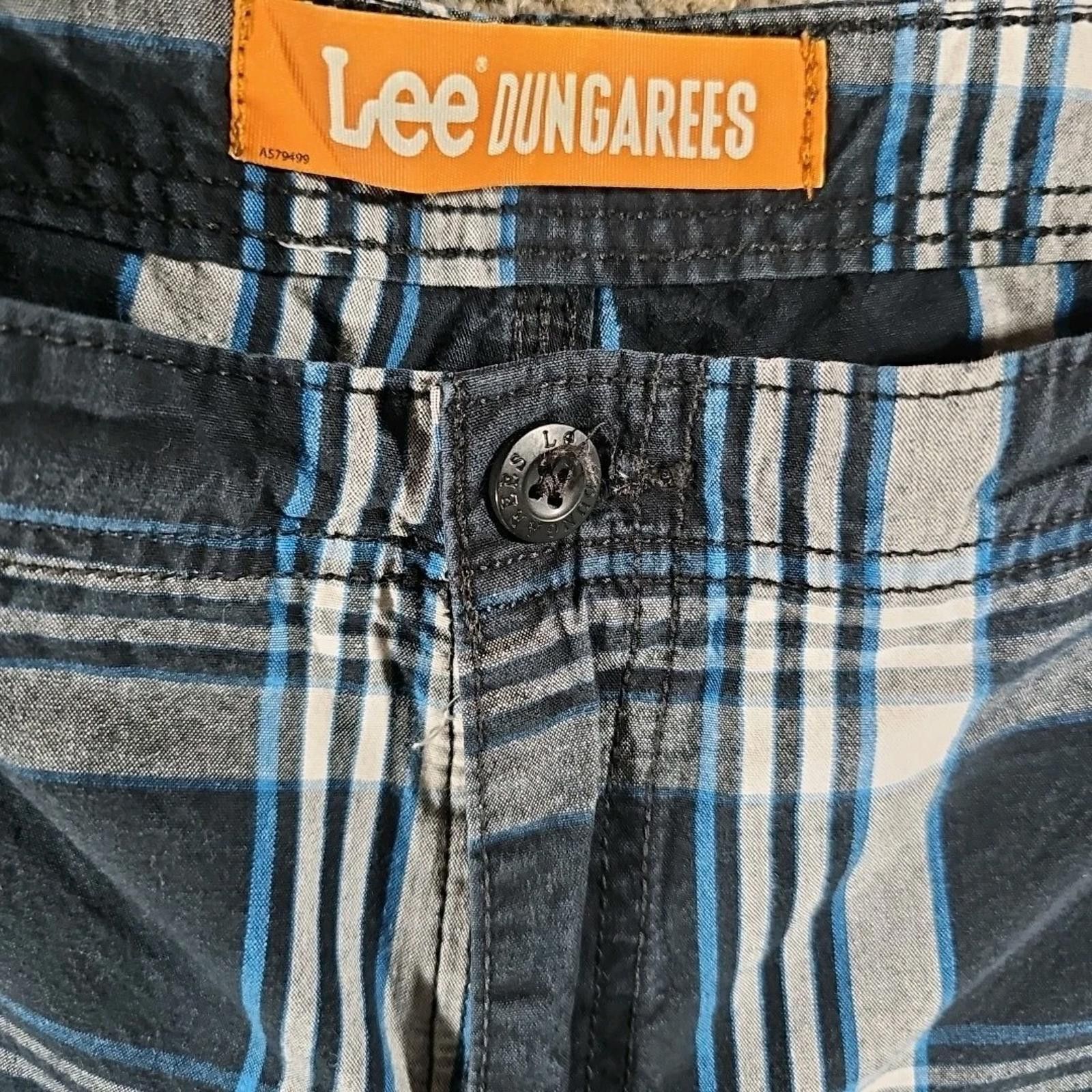 Lee Lee dungarees cargo shorts men's 38x11 plaid preppy outdoor Size US 38 / EU 54 - 2 Thumbnail