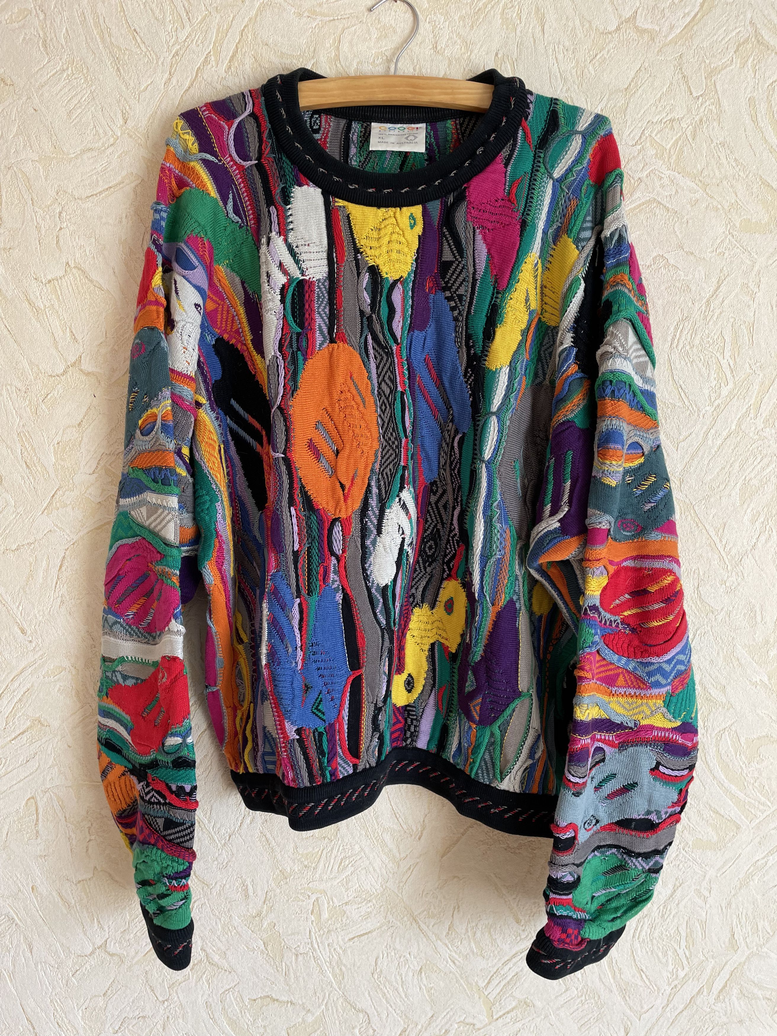 90s Vintage Coogi Australian Heavy Knitted Sweater Biggie