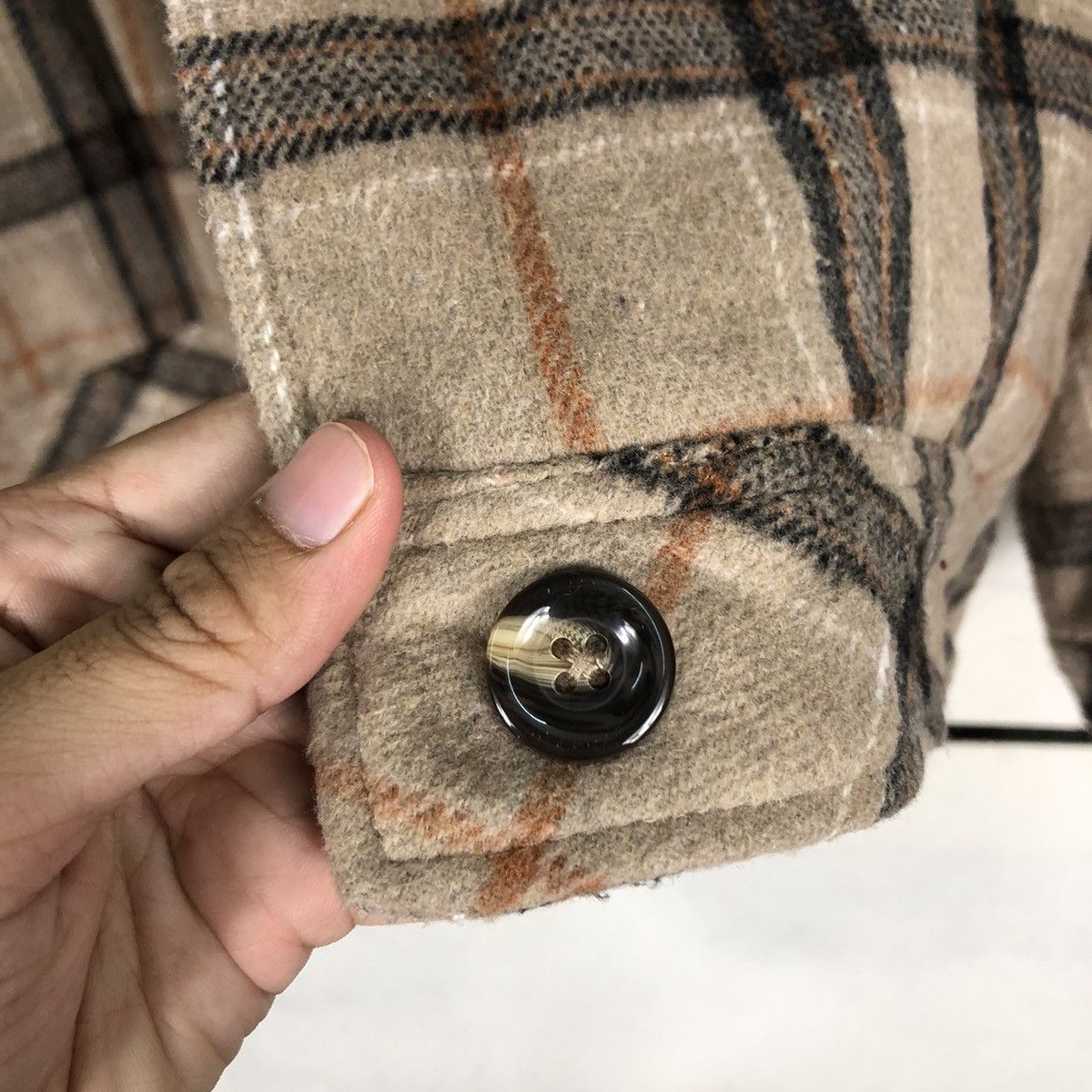 Flannel 📌Vintage Flannel Jacket Tartan Private Pause Issey Miyake Size US L / EU 52-54 / 3 - 17 Thumbnail
