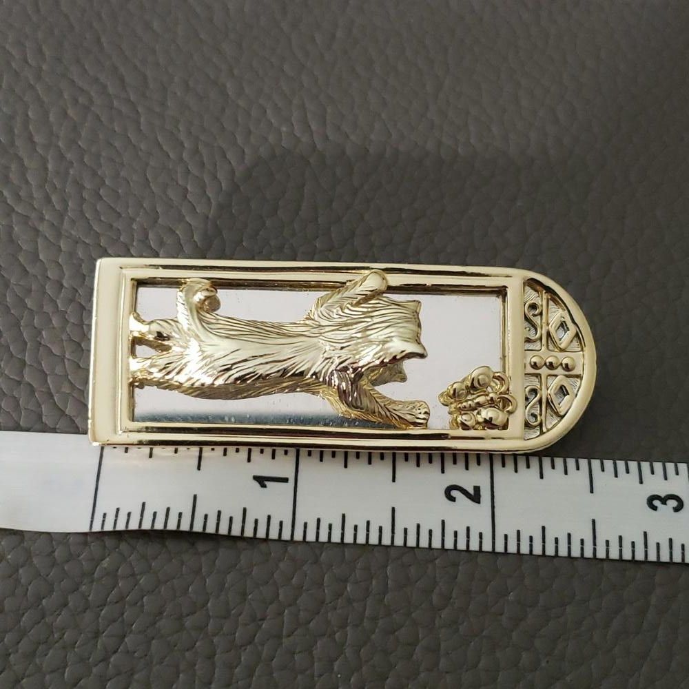 Designer AJC Cat Mirrored Pin Size ONE SIZE - 4 Thumbnail