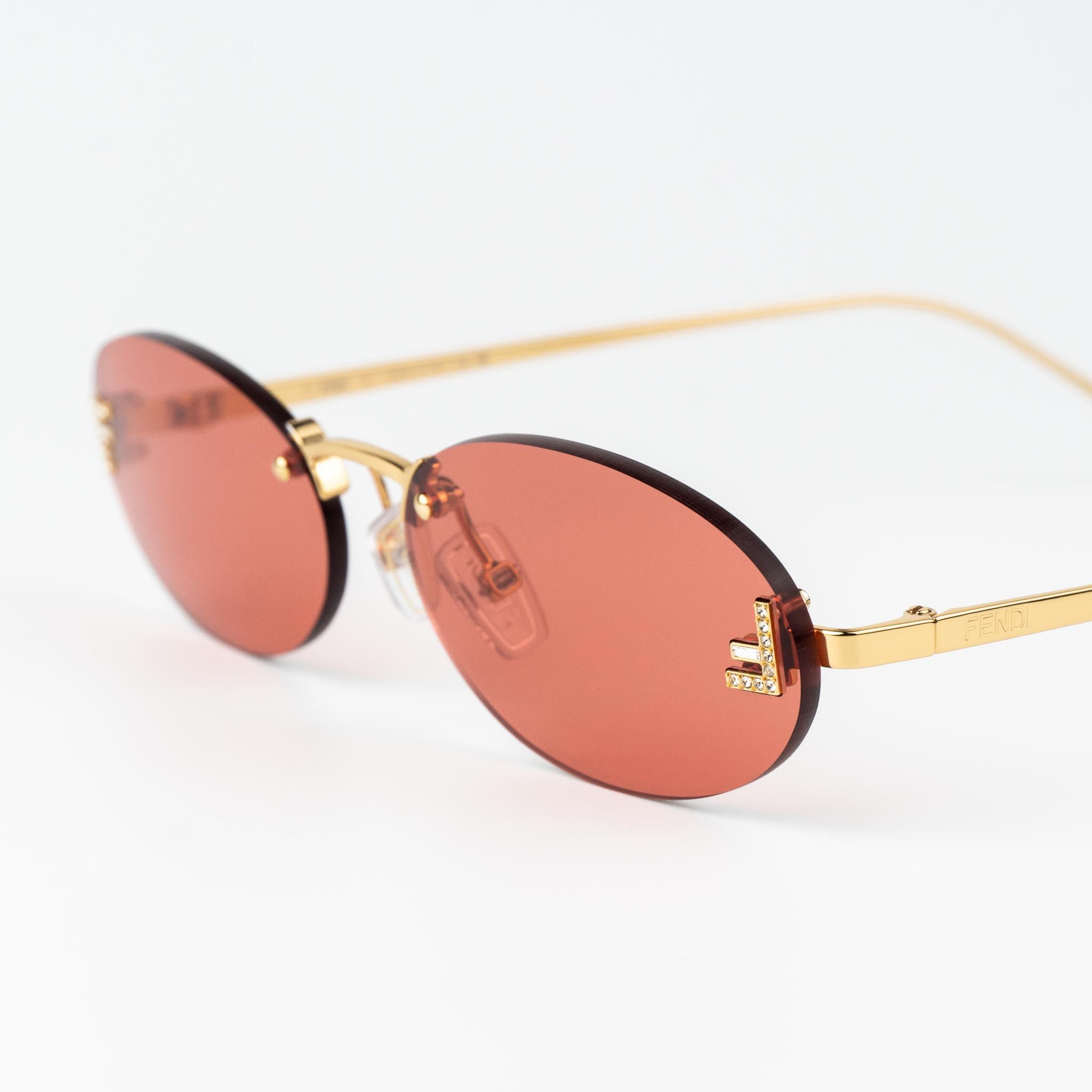Fendi Fendi FIRST CRYSTAL Women Sunglasses FE4075US 30S BRAND NEW Size ONE SIZE - 5 Thumbnail