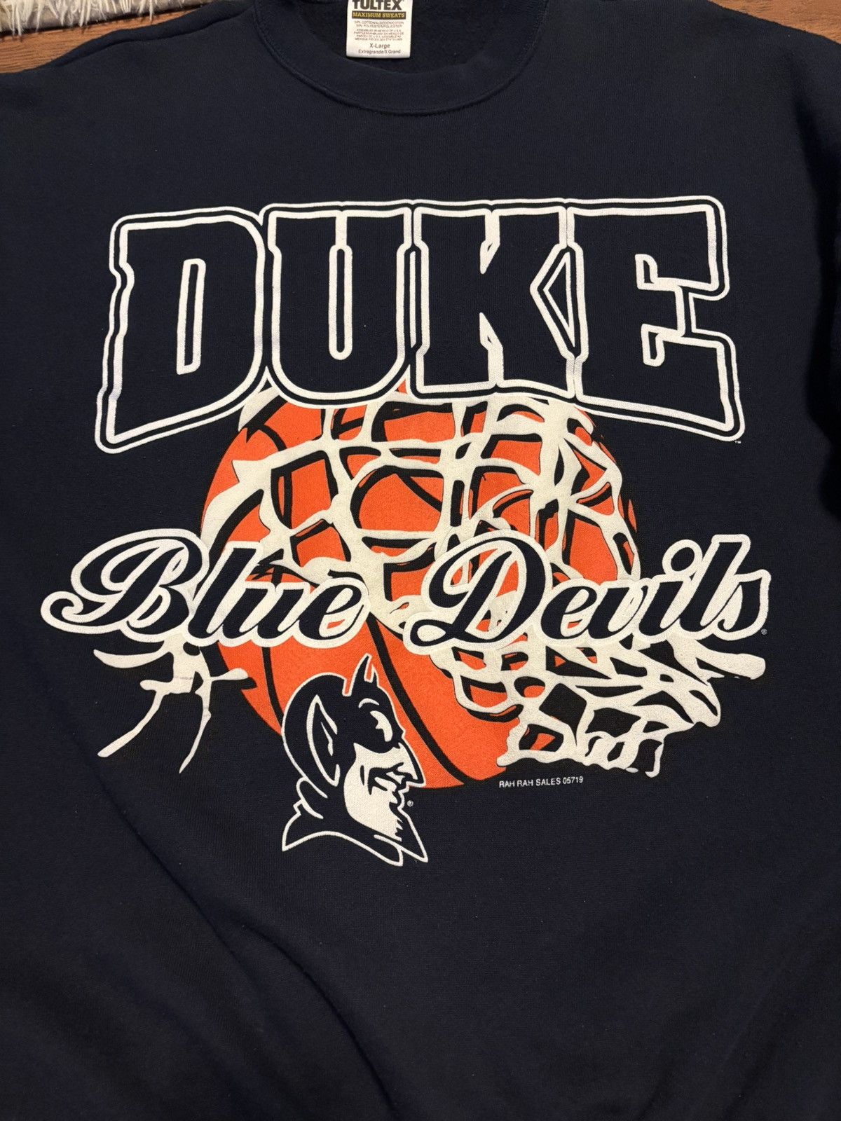Tultex × Vintage Vintage Duke Basketball Sweatshirt Size US XL / EU 56 / 4 - 2 Thumbnail