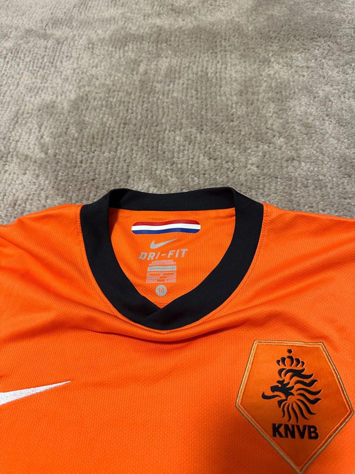 Nike Netherlands 2010/2012 Nike Home Football Shirt Soccer Jersey Size US M / EU 48-50 / 2 - 4 Thumbnail