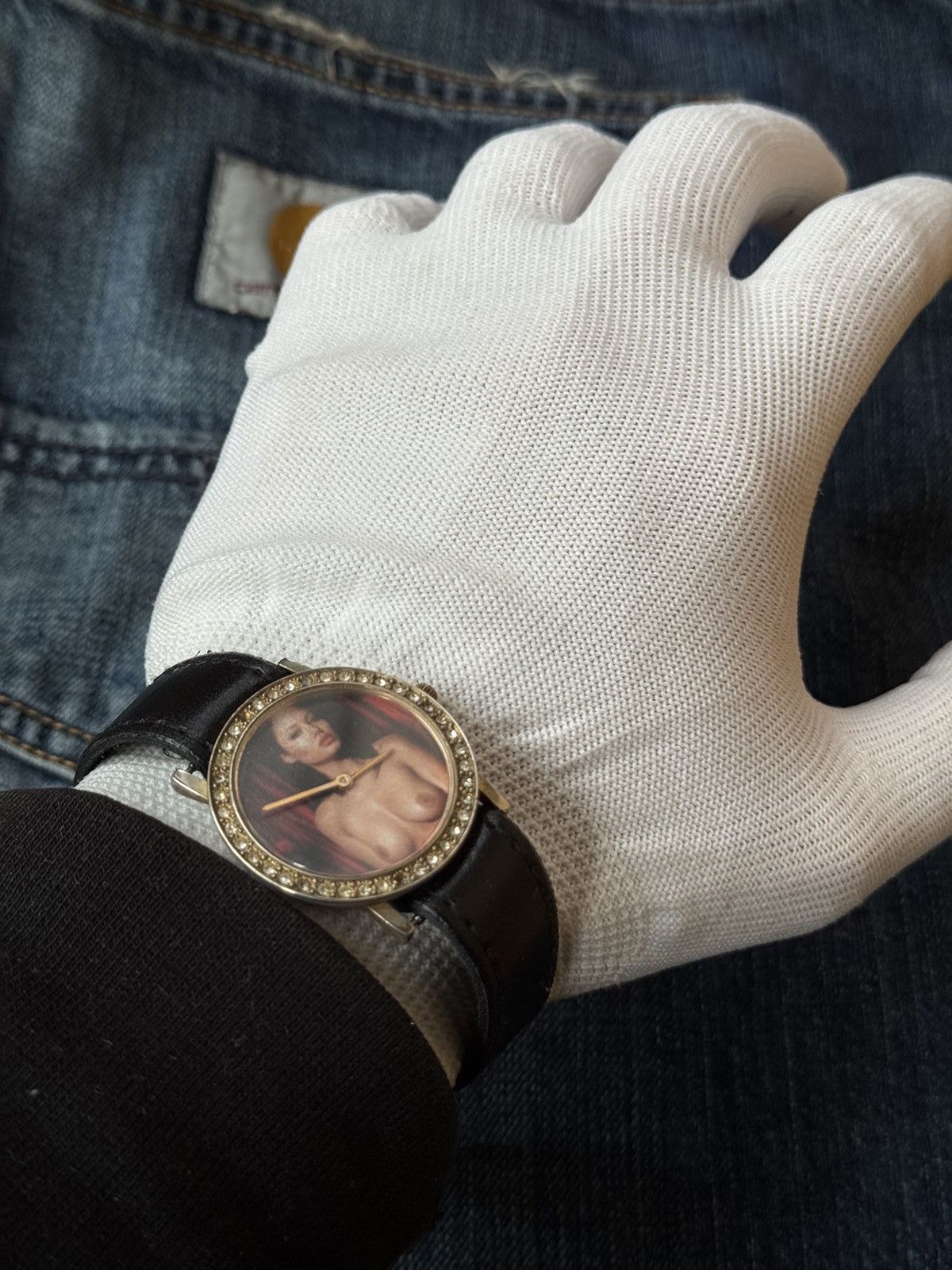 Vintage 😍Vintage 00s Rare 18+ Girl watch with stones, WORK Size ONE SIZE - 2 Thumbnail