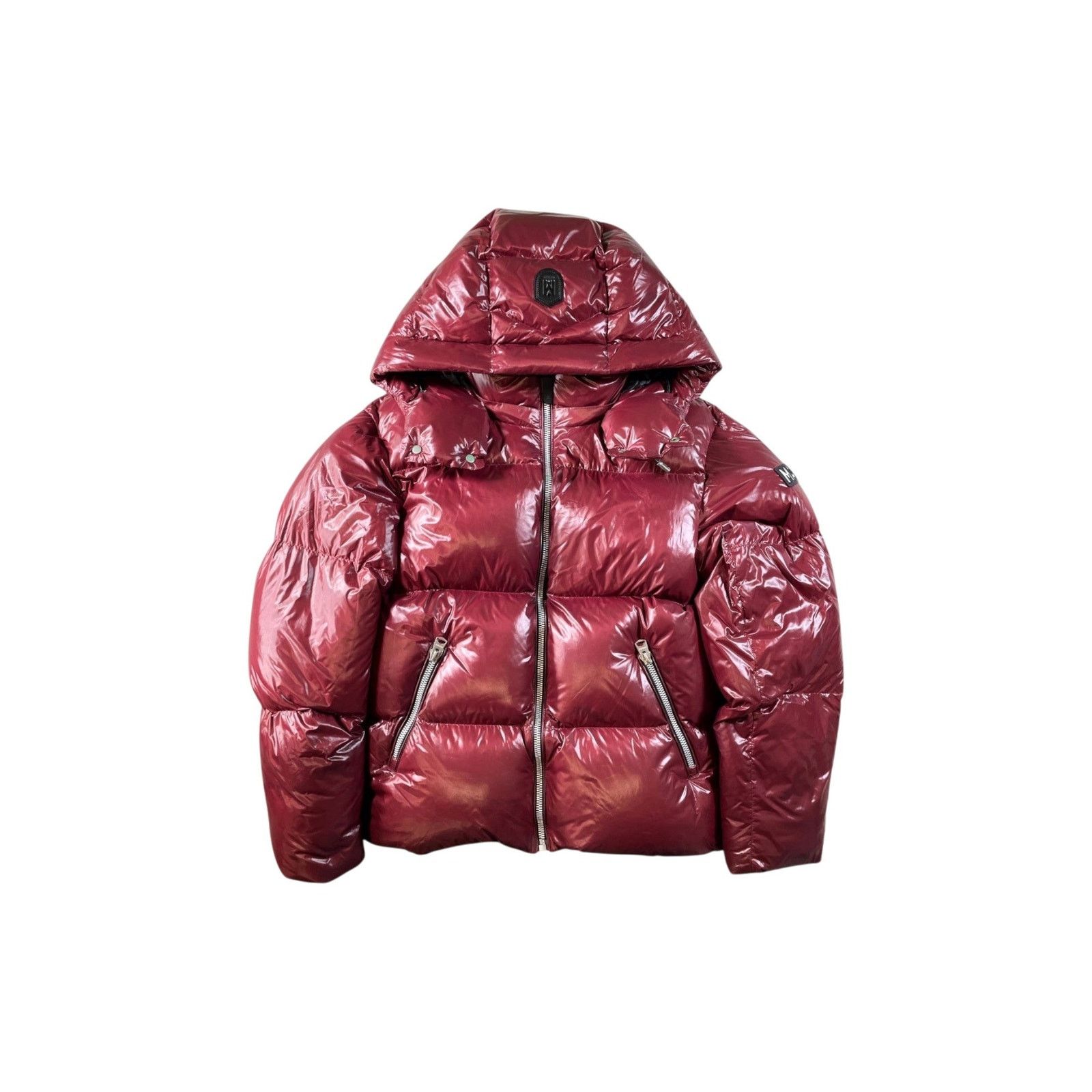 Mackage Mackage Sleeve Logo Burgundy Puffer Jacket Size US S / EU 44-46 / 1 - 1 Thumbnail