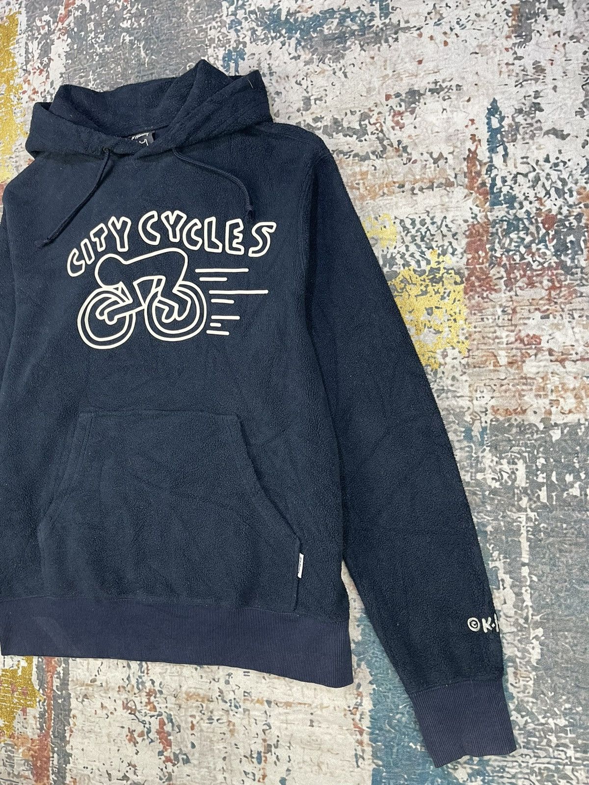 Keith Haring Vintage Keith Haring Human City Cycles Hoodies Size US S / EU 44-46 / 1 - 3 Thumbnail