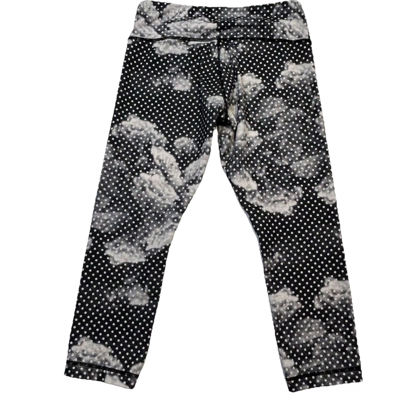 Lululemon Lululemon Wunder Under Crop II Luon Dottie Dream Rose Neutral Blush Black Size 8 Women's Leggings Size ONE SIZE - 7 Thumbnail