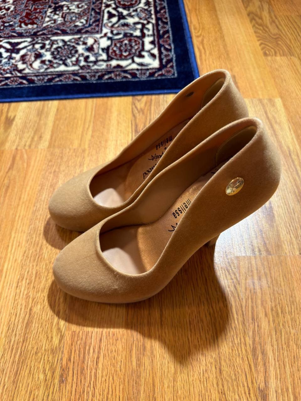 Melissa × Vivienne Westwood Vivienne Westwood x Melissa Anglomania Flocked Pumps Beige Size US 10 / IT 40 - 10 Thumbnail
