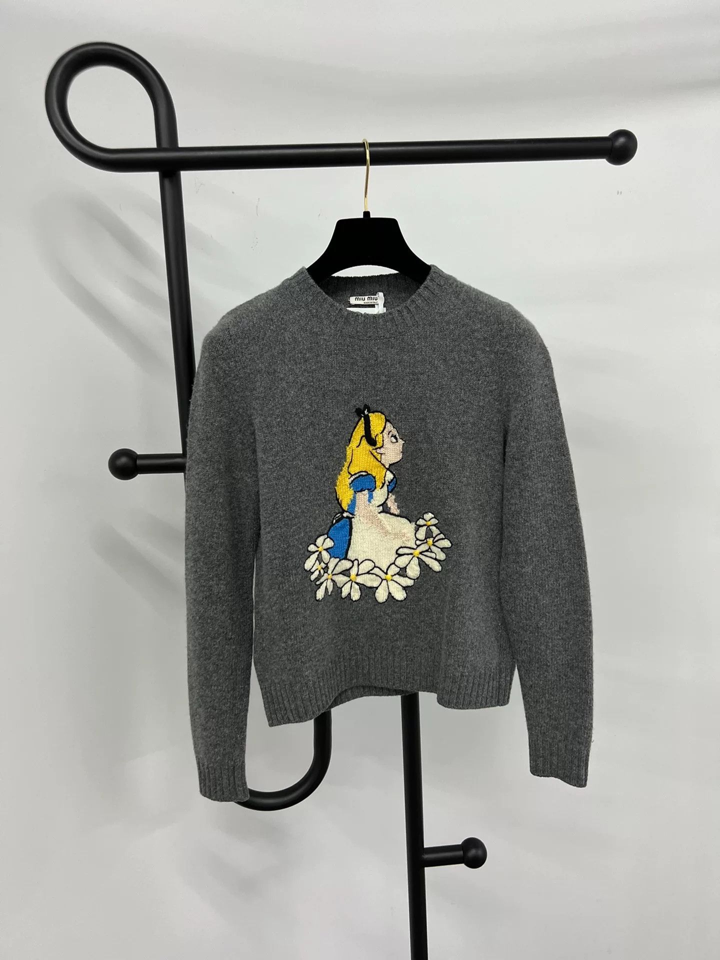 Miu Miu MiuMiu Alice Pattern Knit Sweater Size XS / US 0-2 / IT 36-38 - 1 Thumbnail