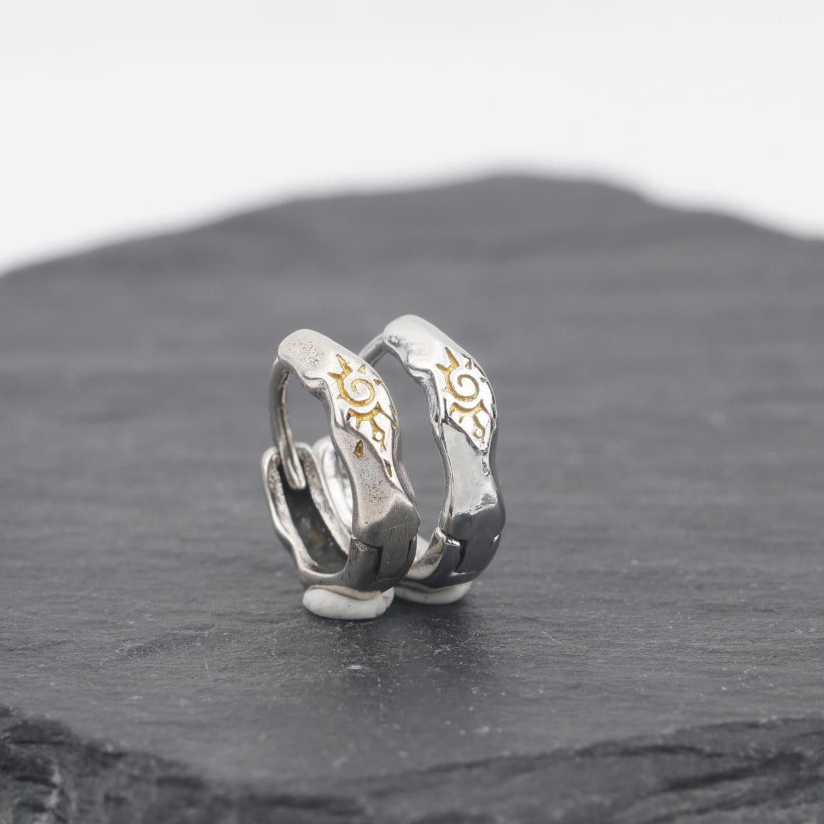 Jewelry Hip-hop Earrings One Pairs Chrome Jewelry Size ONE SIZE - 2 Thumbnail