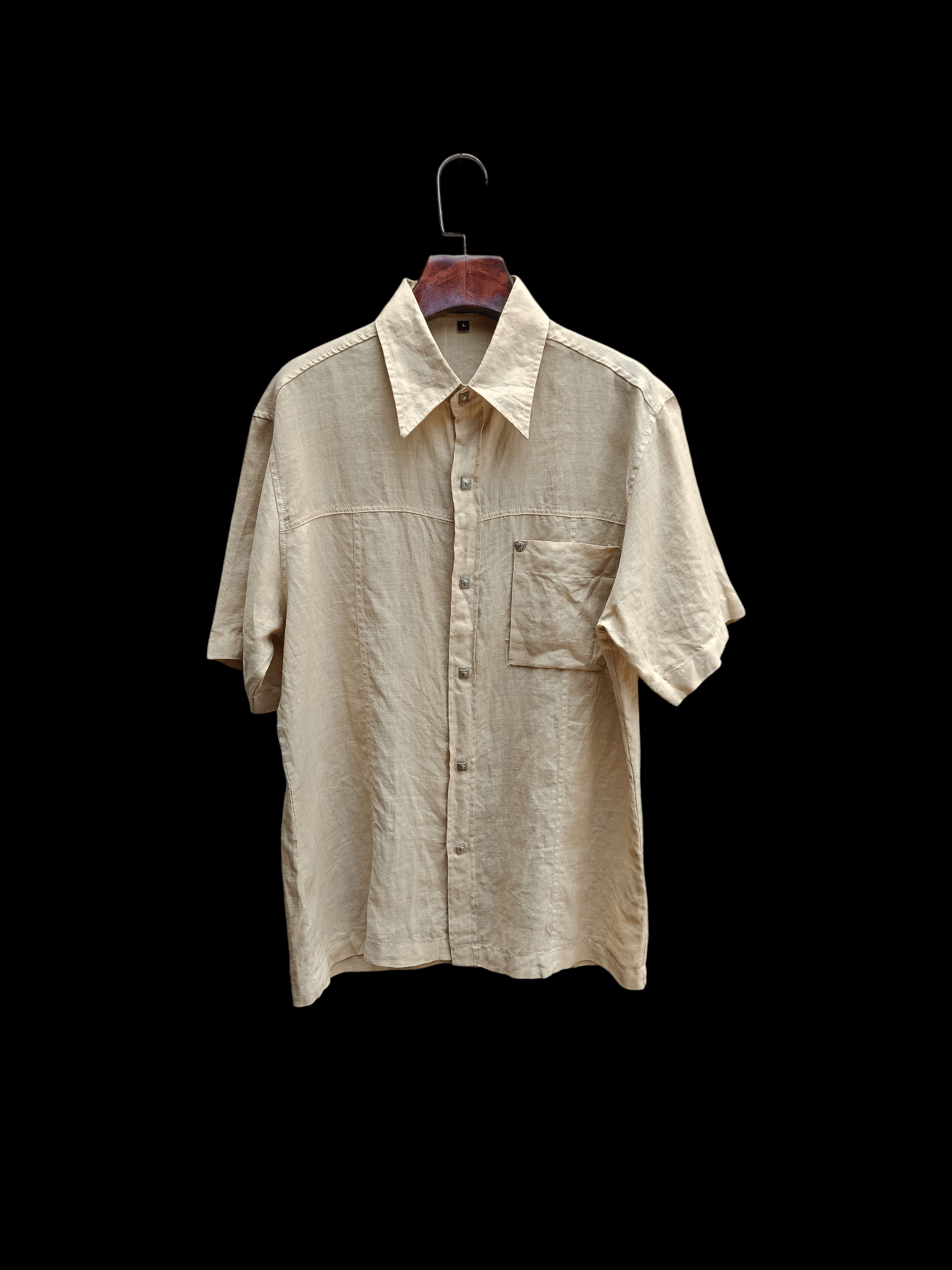 Versace Jeans Couture 90's VERSACE JEANS COUTURE VINTAGE SHIRT BUTTON UP LINEN Size US L / EU 52-54 / 3 - 1 Thumbnail