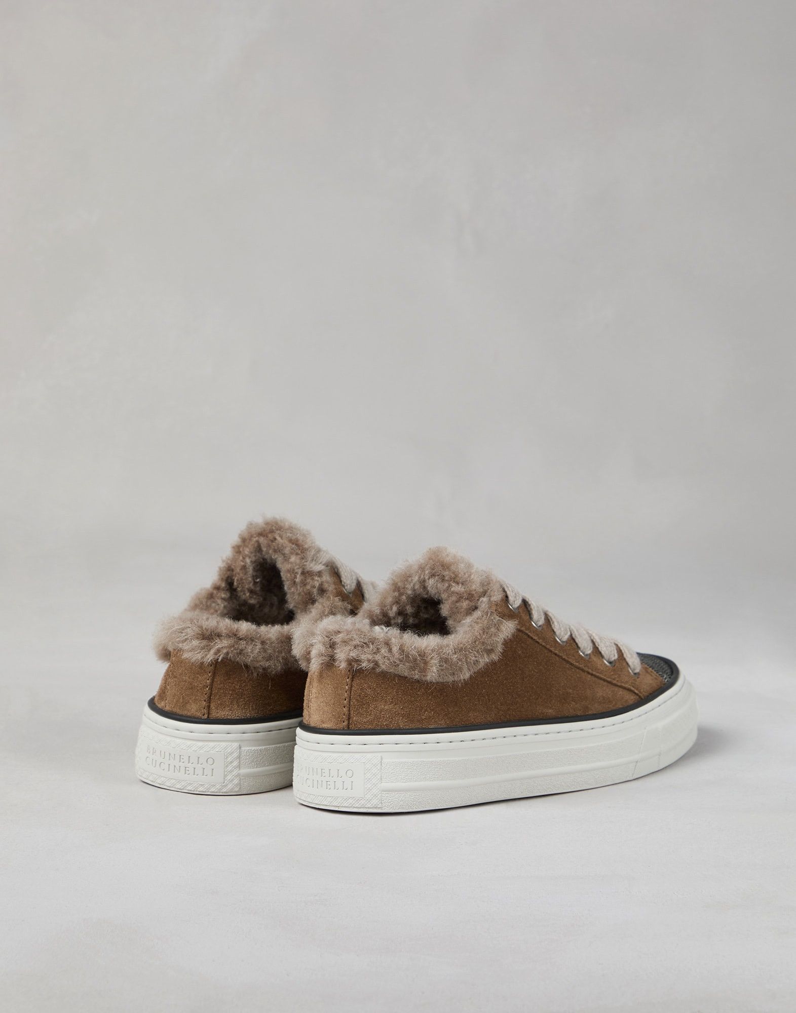 Brunello Cucinelli o1la1rc1a1025 Suede Sneakers in Brown Size US 11 / IT 41 - 2 Thumbnail