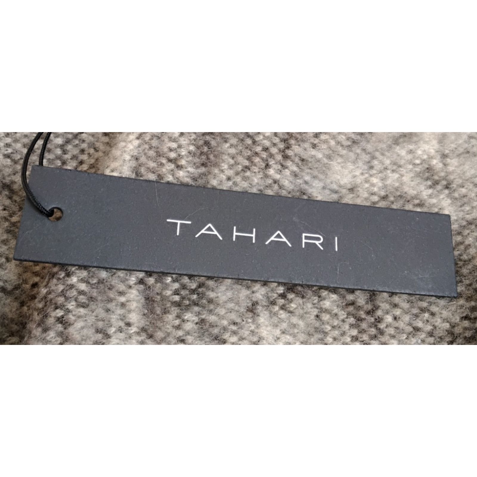 Elie Tahari Tahari Shawl One Size Brown Paisley Fur Trim Fringe NWT Size L / US 10 / IT 46 - 13 Thumbnail