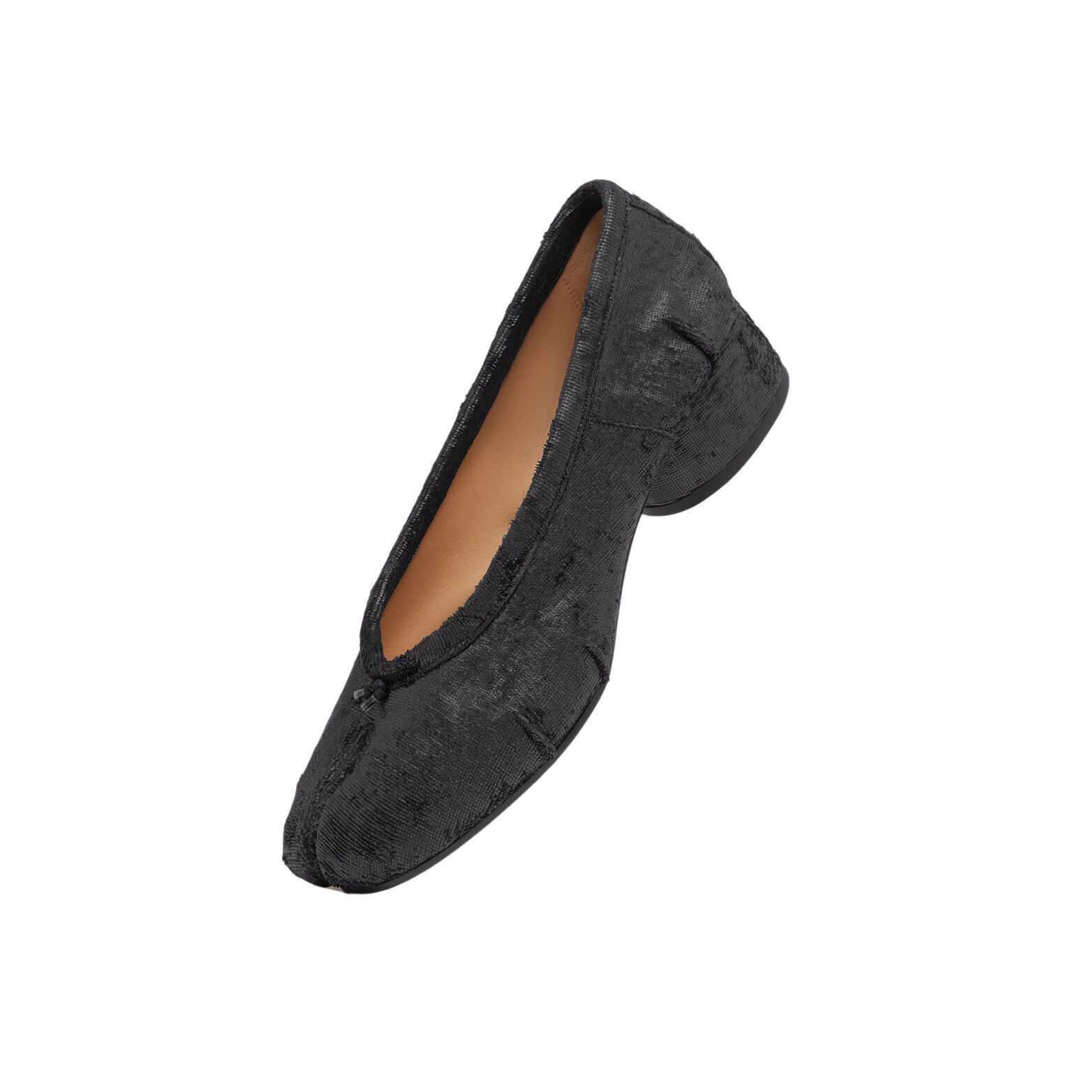 MAISON MARGIELA Tabi $1250 Black Ballerina 30mm Pumps New An