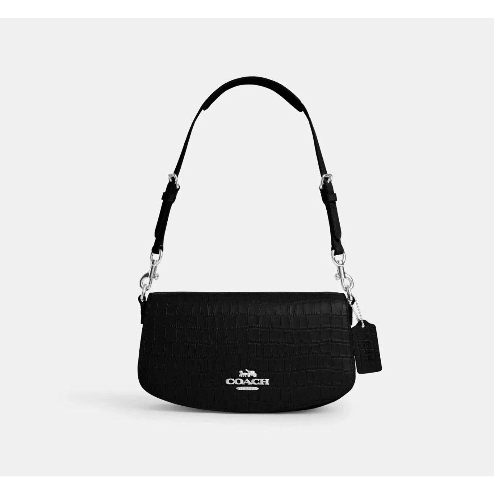 Coach Coach Andrea Crossbody Shoulder Bag Croc Embossed CT770 Size ONE SIZE - 6 Thumbnail