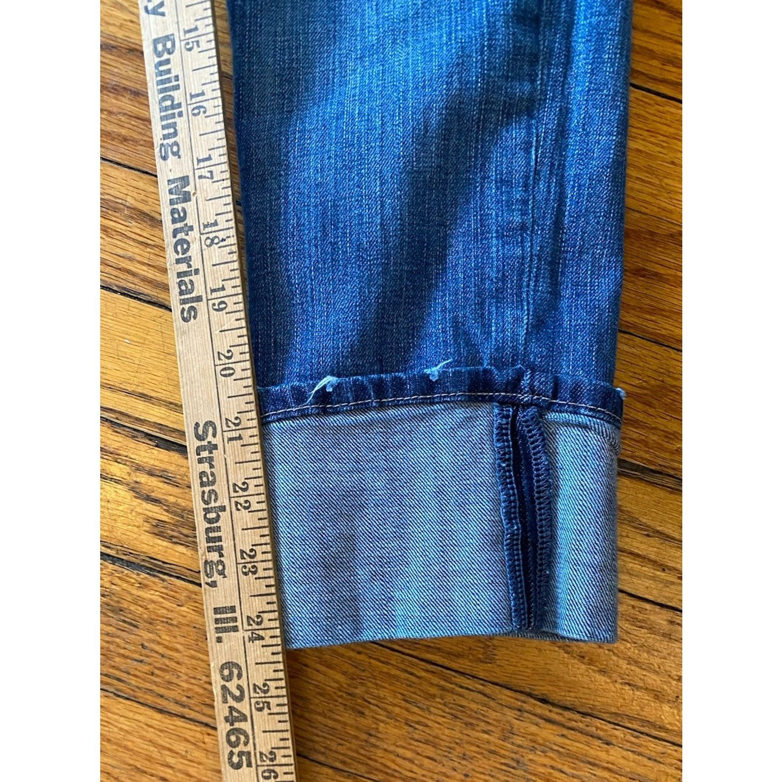 Gap GAP Straight Trending Cuff Ankle Jeans Denim Women’s 8/29 Size 30" / US 8 / IT 44 - 6 Thumbnail