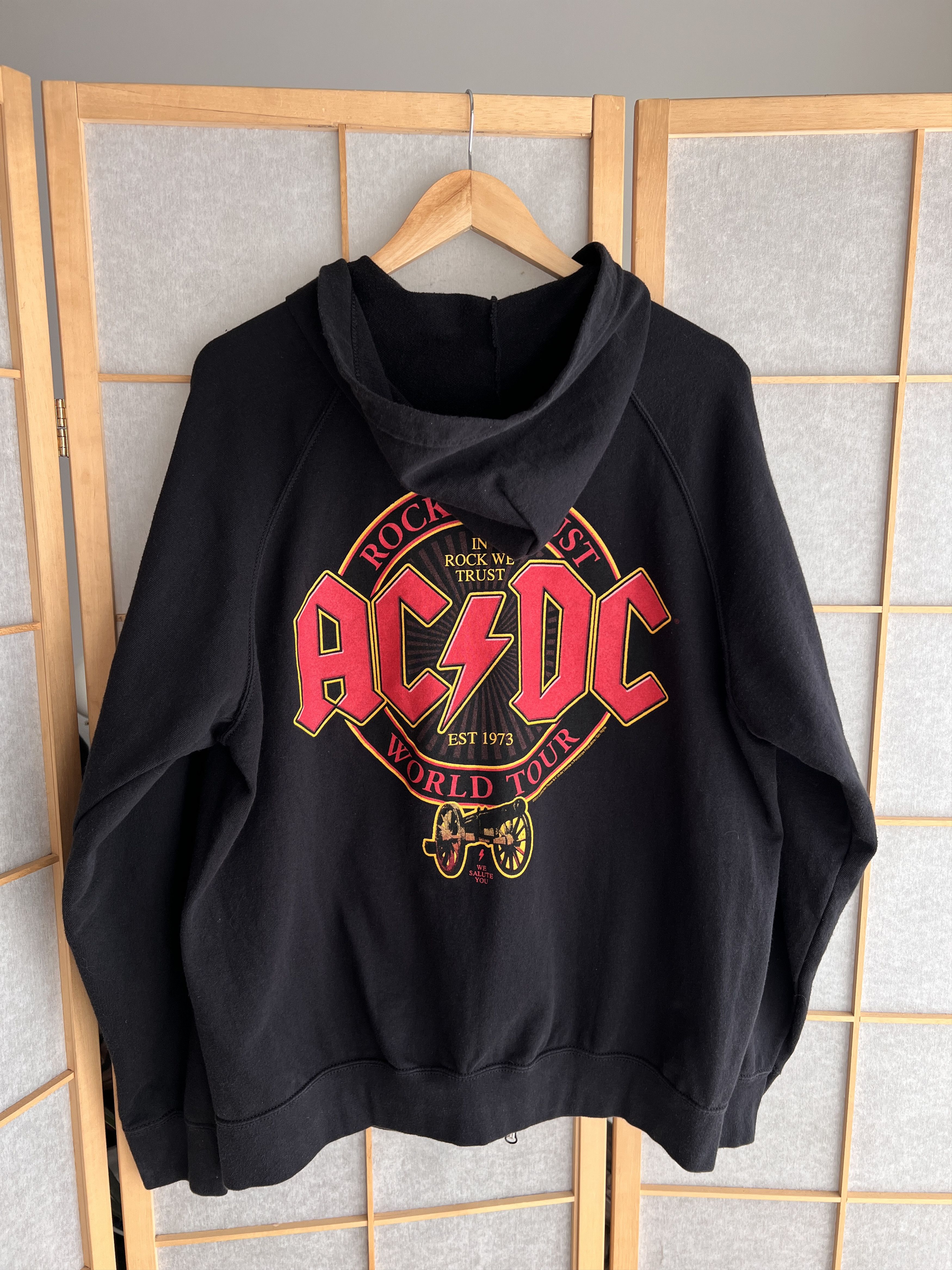 AC/DC Rare! AC/DC vintage zip hoodie World tour promo album rock Size US XL / EU 56 / 4 - 15 Thumbnail