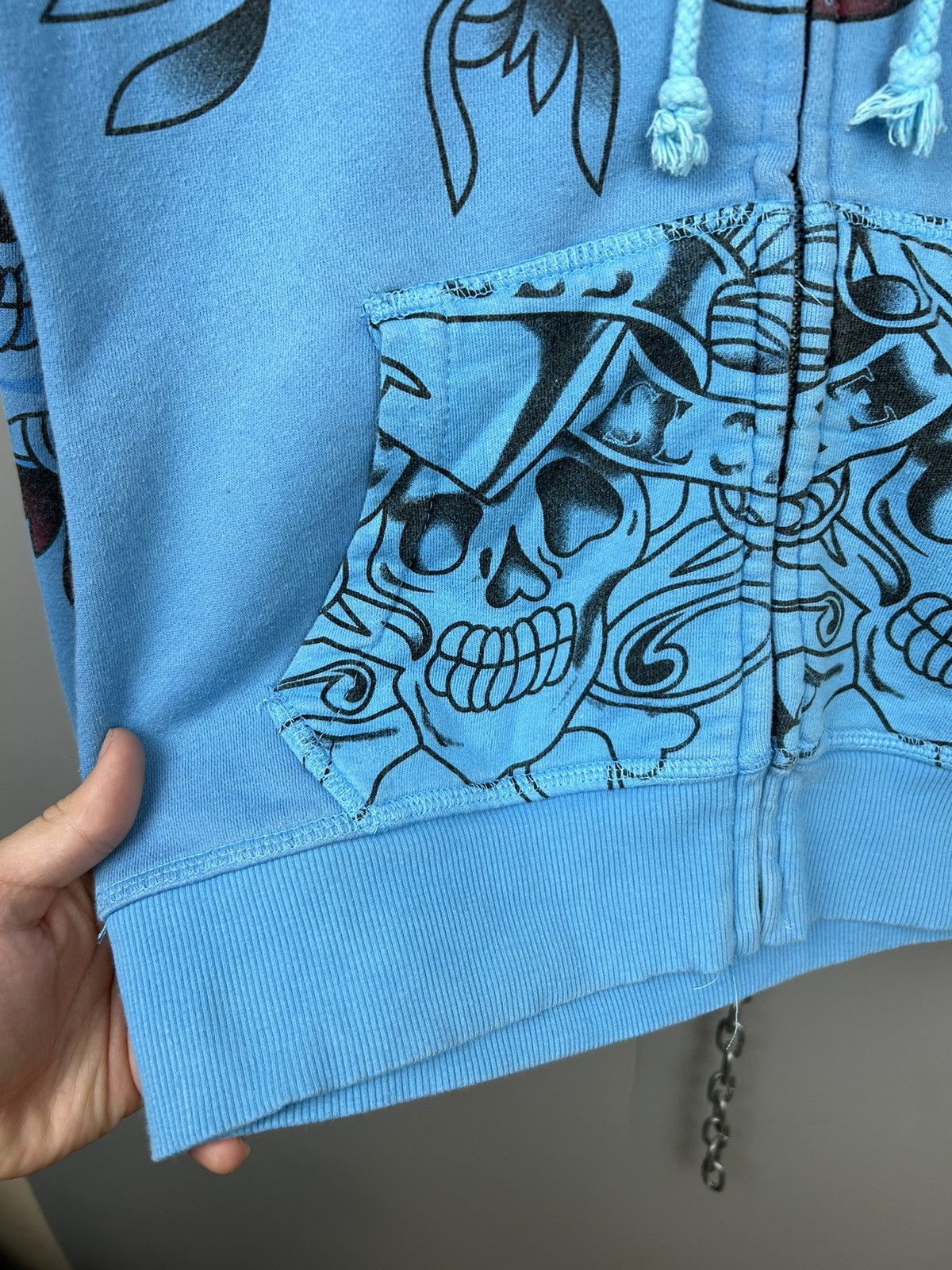 Christian Audigier × Ed Hardy × Vintage Vintage Ed Hardy Zip Up Hoodie Size XL / US 12-14 / IT 48-50 - 10 Thumbnail