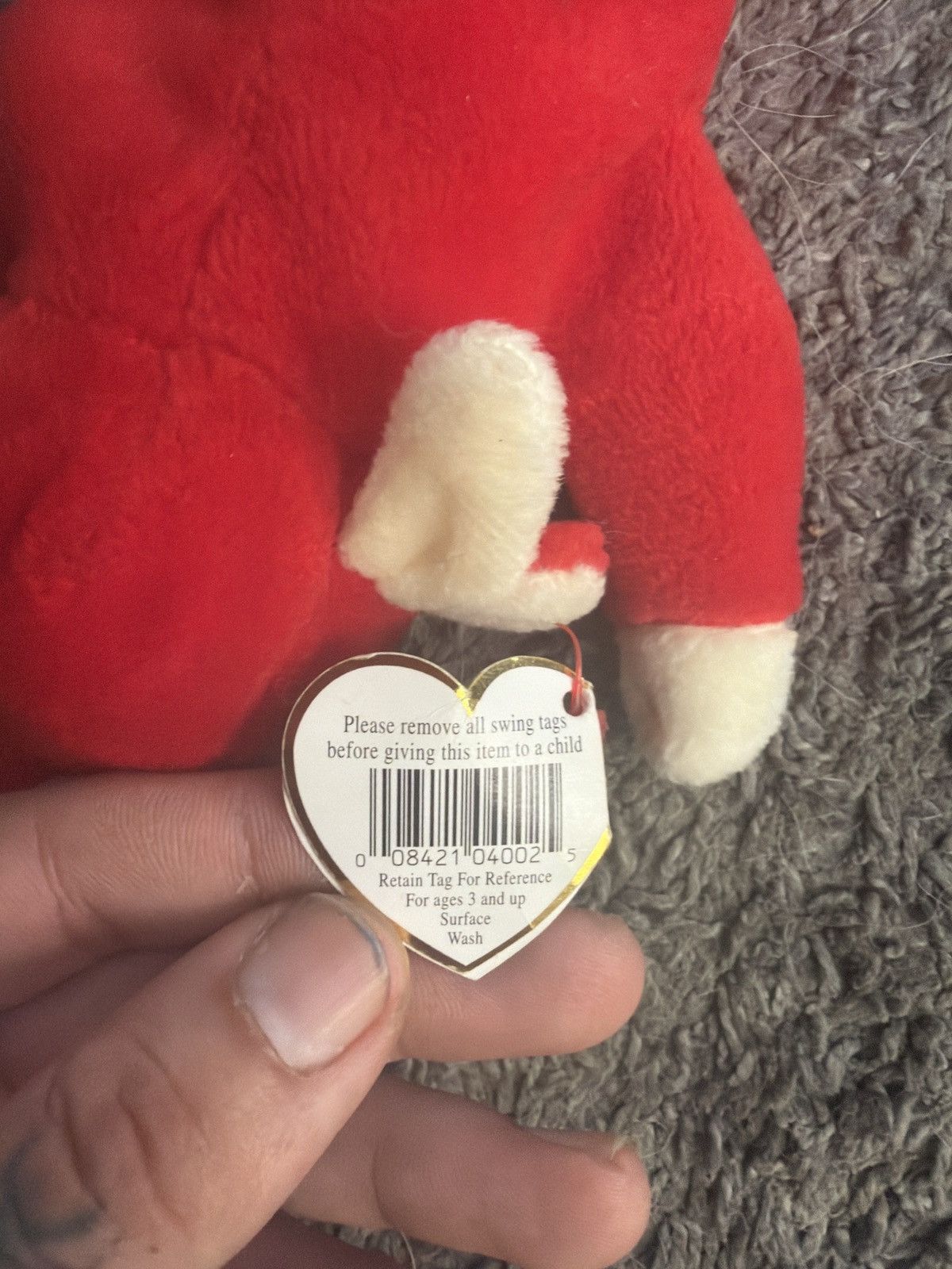 Vintage 1995 Ty Snort Style 4002 Beanie Baby Size ONE SIZE - 5 Thumbnail