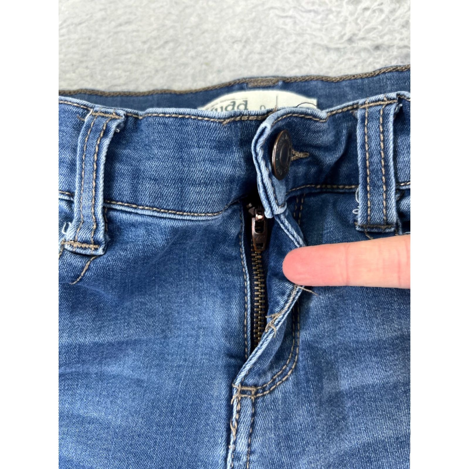 Vintage Vintage Mudd Women's Skinny Jeans 27x29 Blue Denim High Rise Stretch Cotton Winter Fashion Size 30" / US 8 / IT 44 - 5 Thumbnail