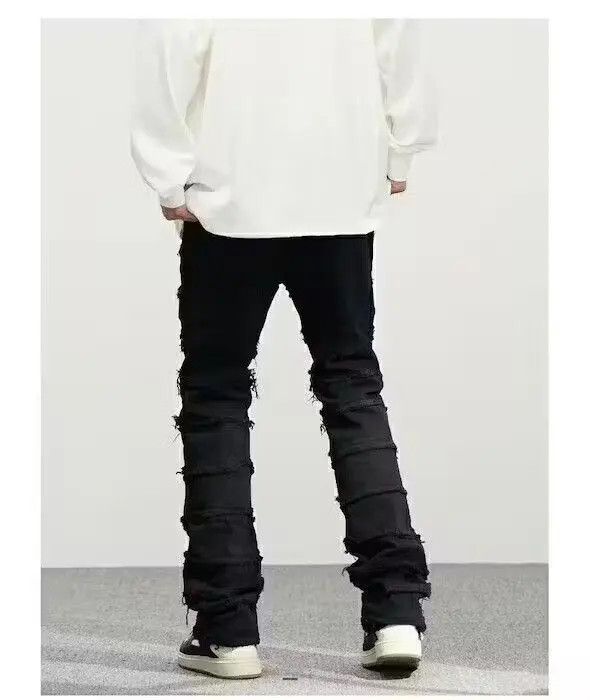 VIBE Opium Black Stack Denim Jeans Size US 28 / EU 44 - 3 Thumbnail