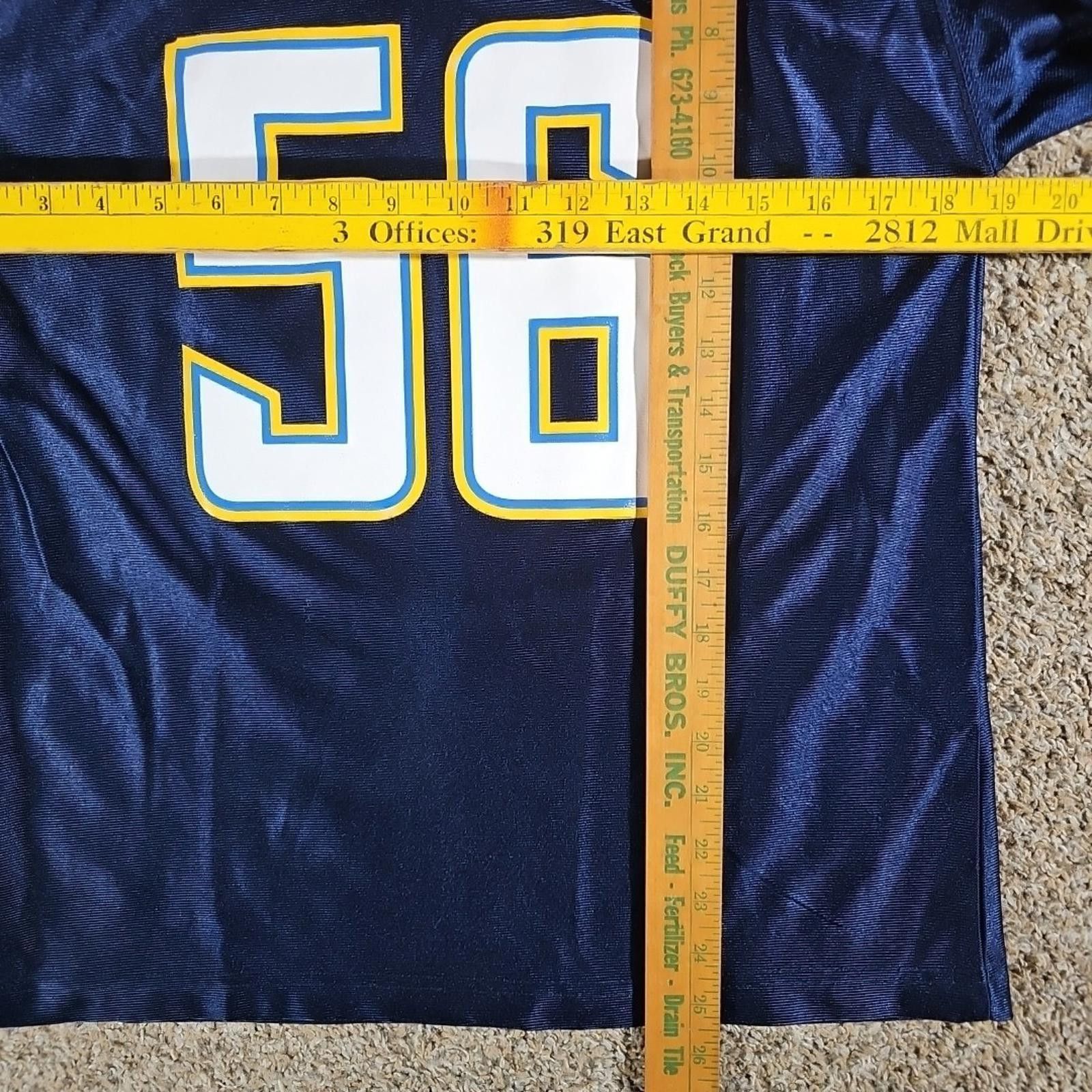 NFL San Diego Los Angeles Chargers MERRIMAN #56 Jersey L14-16 Size ONE SIZE - 5 Thumbnail