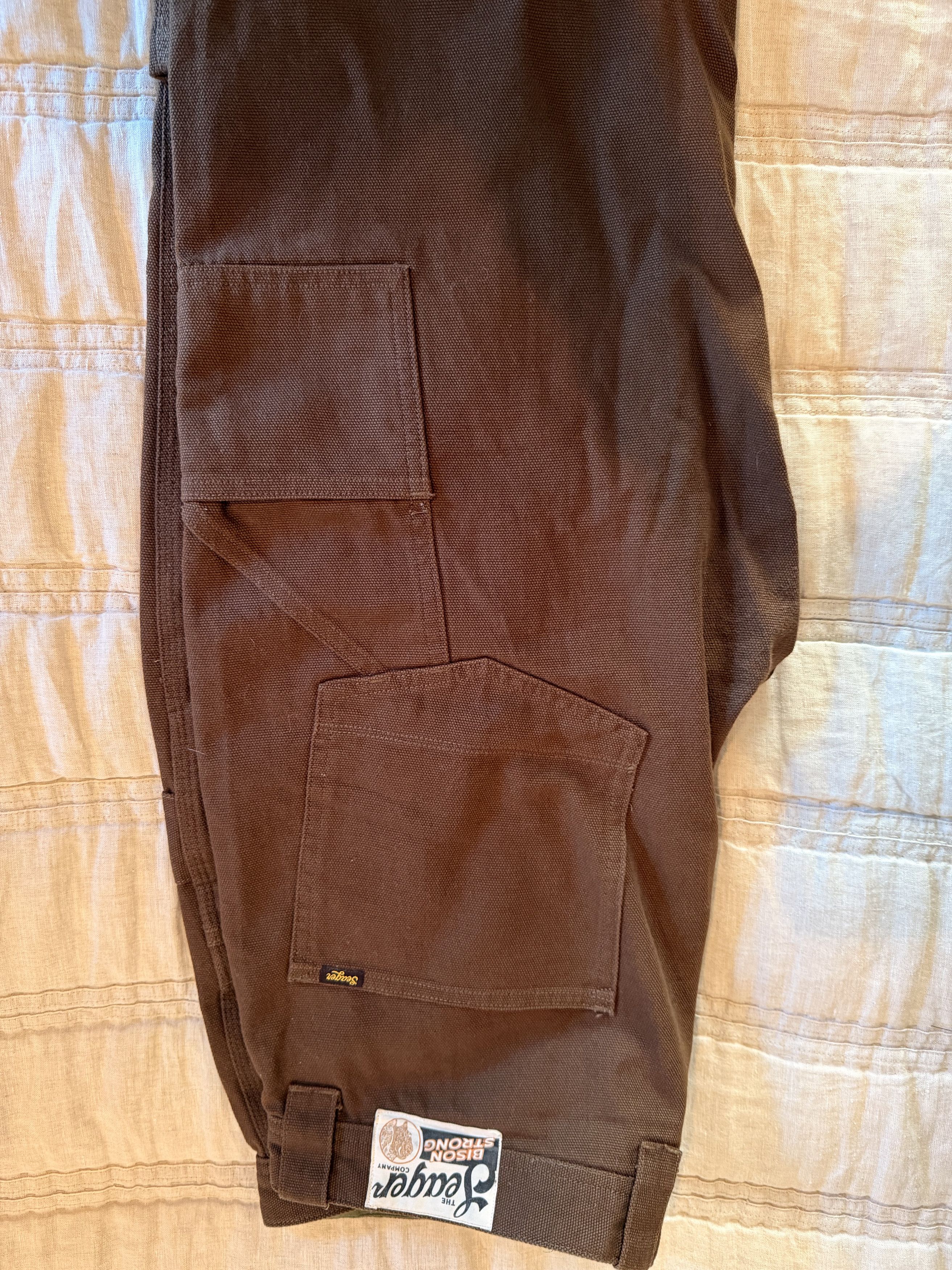 Seager Seager Bison Canvas Pant- Tobacco Size US 36 / EU 52 - 3 Thumbnail