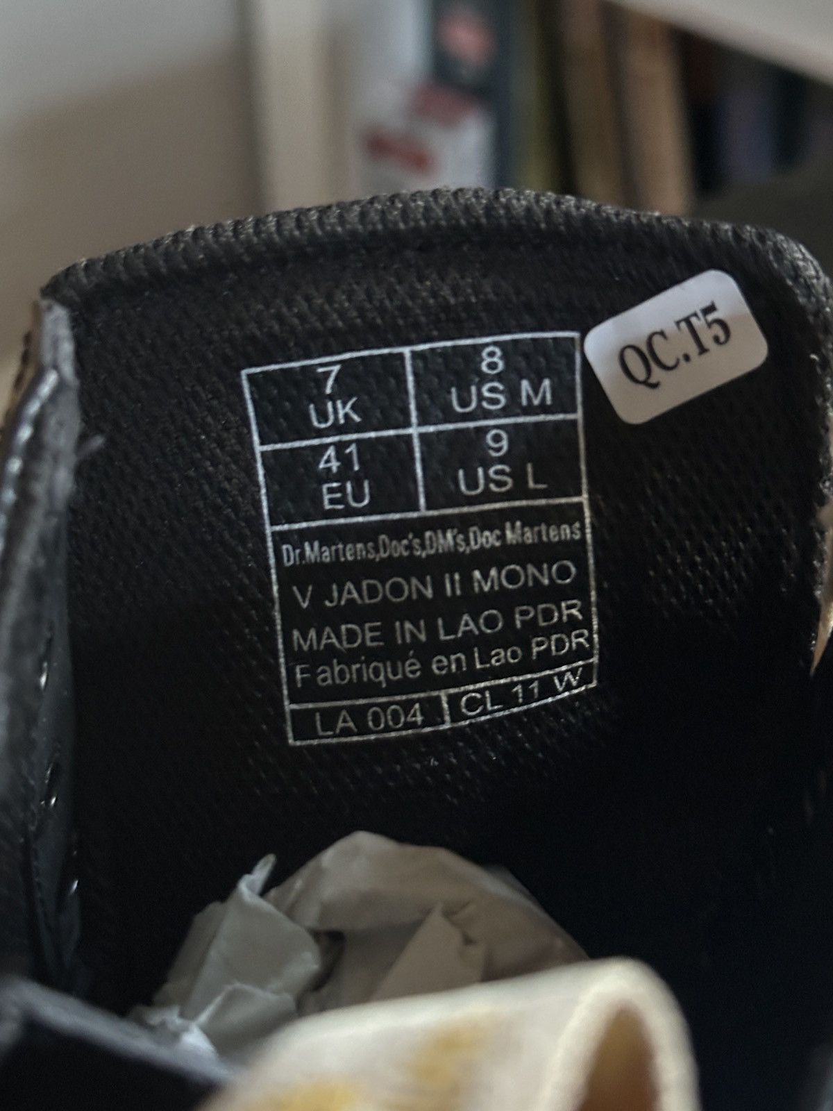 Dr. Martens VEGAN JADON II BOOT MONO PLATFORMS LEATHER COMBAT BOOTS Size US 8 / EU 41 - 16 Thumbnail