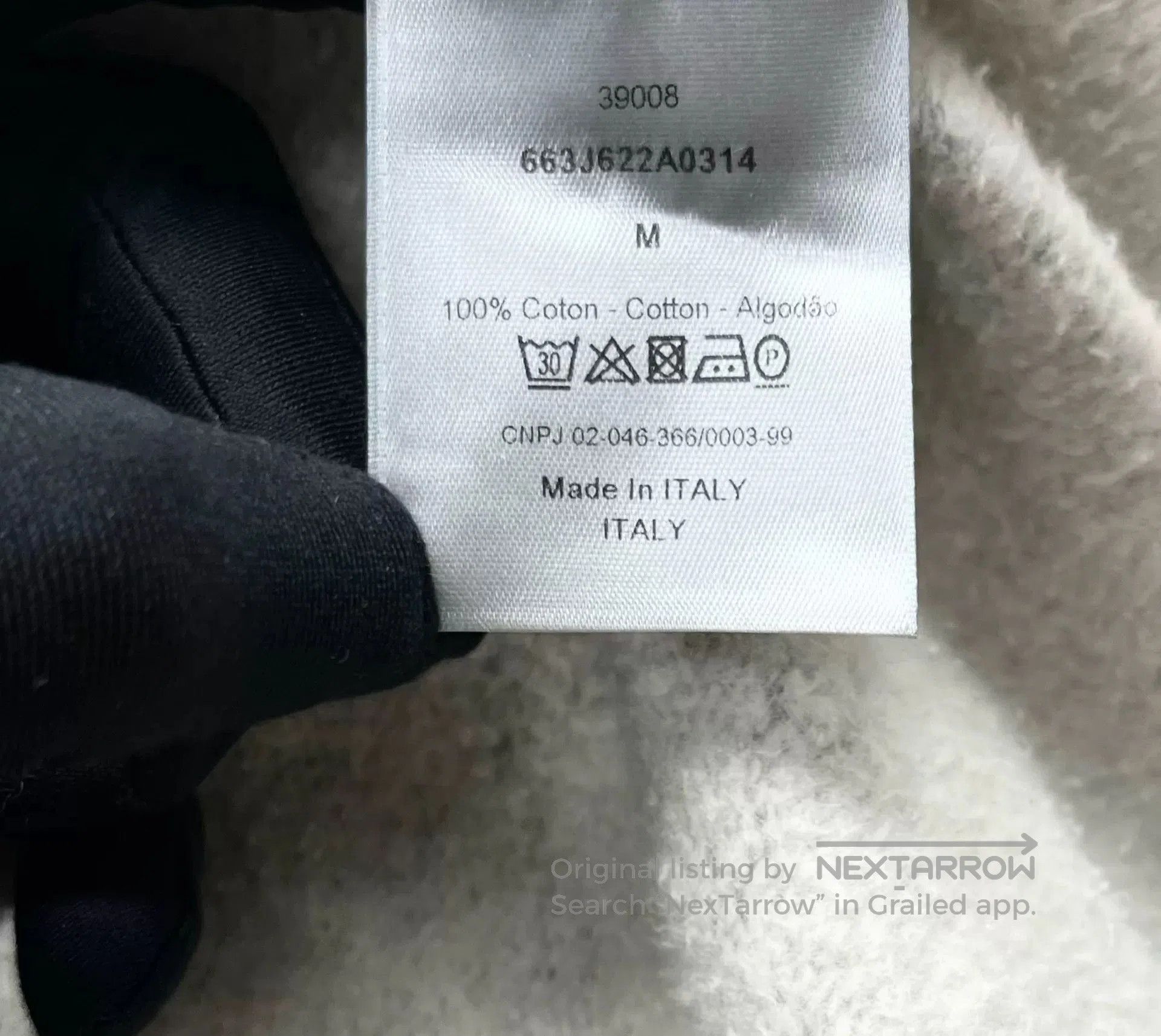 Dior Dior Gray Embroidered Camellia Logo Sweatshirt. Size M / US 6-8 / IT 42-44 - 4 Thumbnail