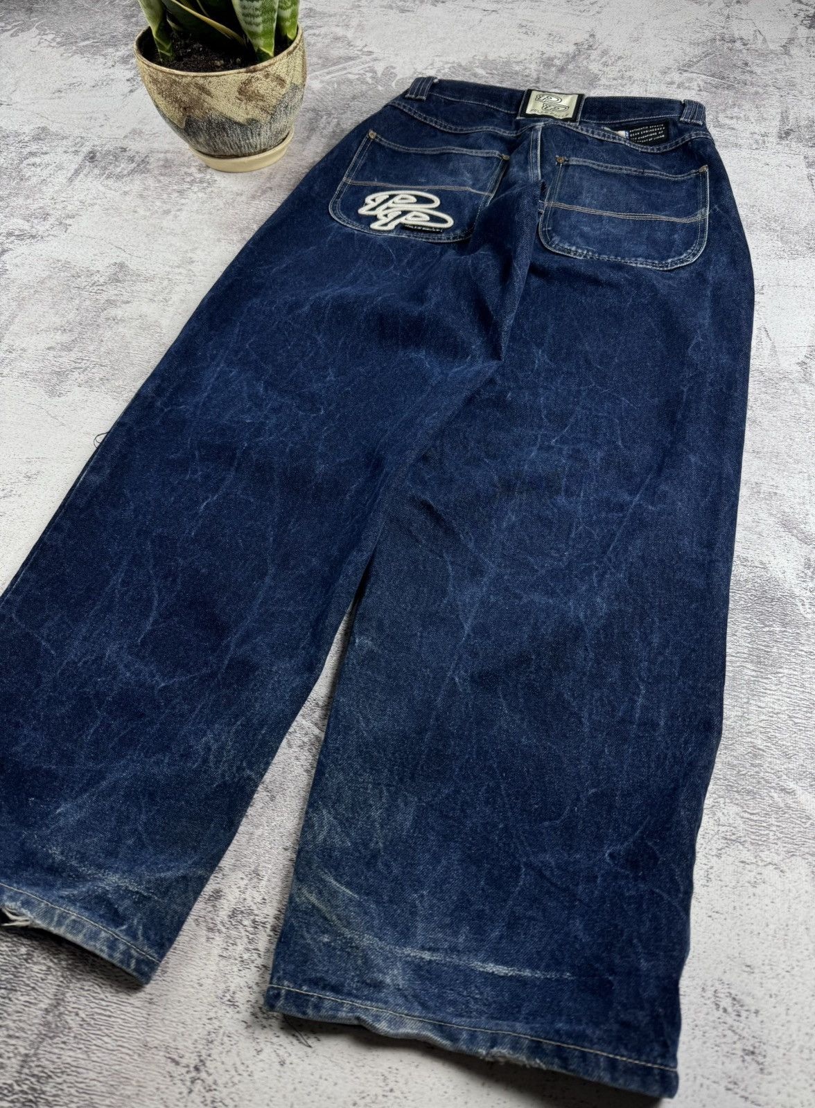 Pelle Pelle PELLE PELLE DENIM RAP HIP HOP BAGGY CARPENTER 90S JEANS PANTS Size US 30 / EU 46 - 8 Thumbnail